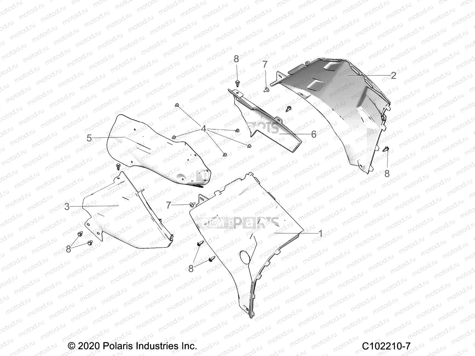 BODY | BODY, SIDE PANELS - A20SXM95AL/CAL (C102210-7)