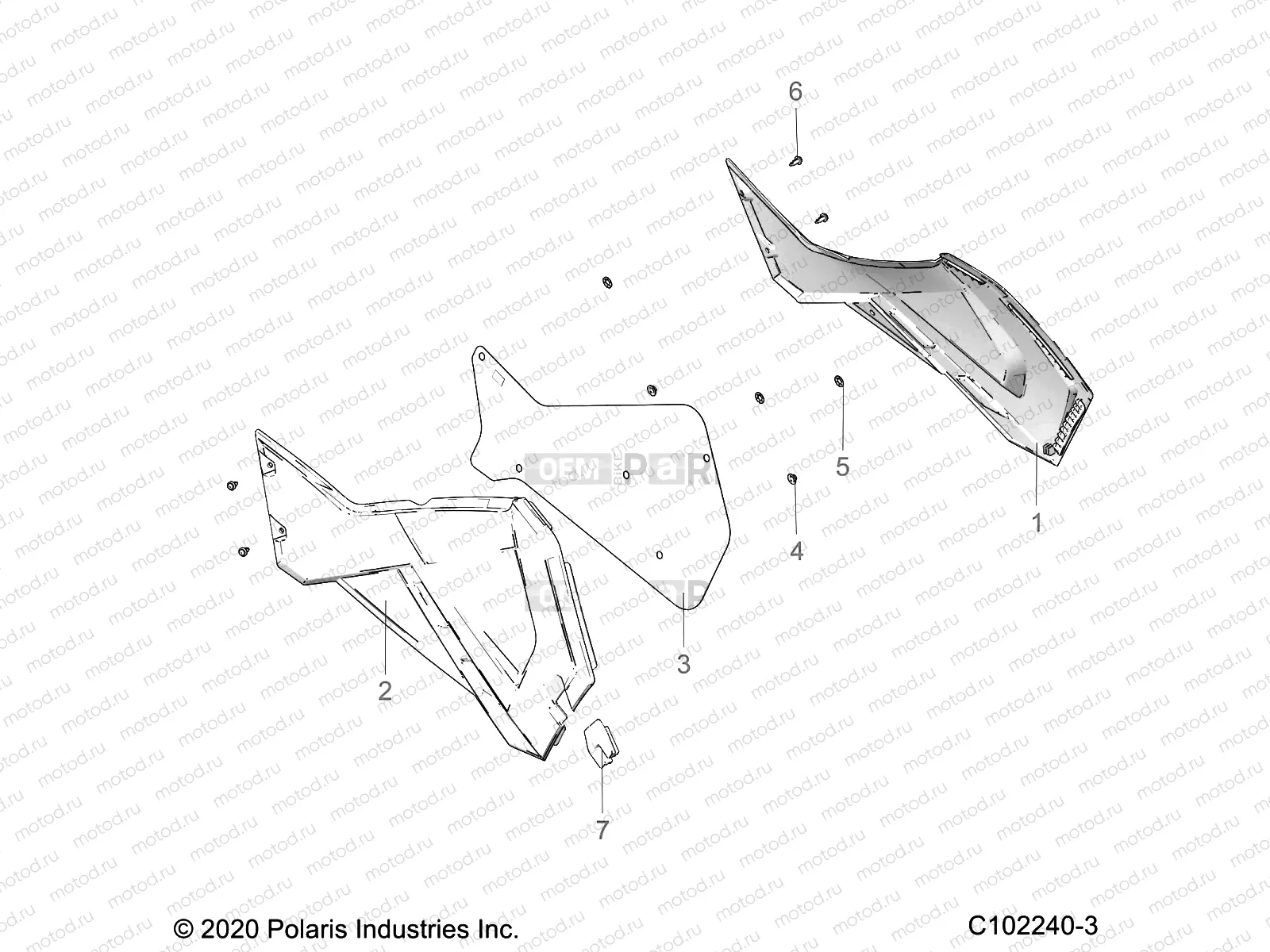 BODY | BODY, SIDE PANELS - A23S6E57F1/FK (C102240-3)