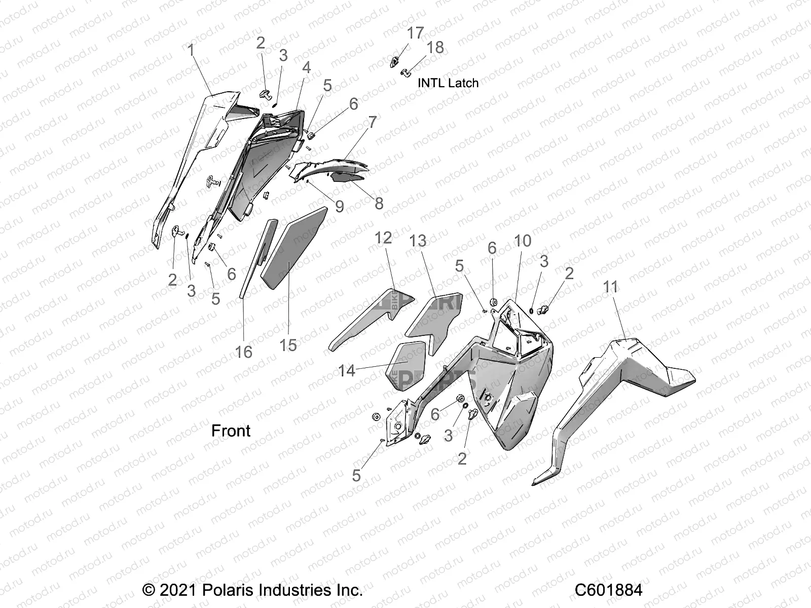 BODY | BODY, SIDE PANELS AND TRIM - S23TDV8RS/8RE (C601884)