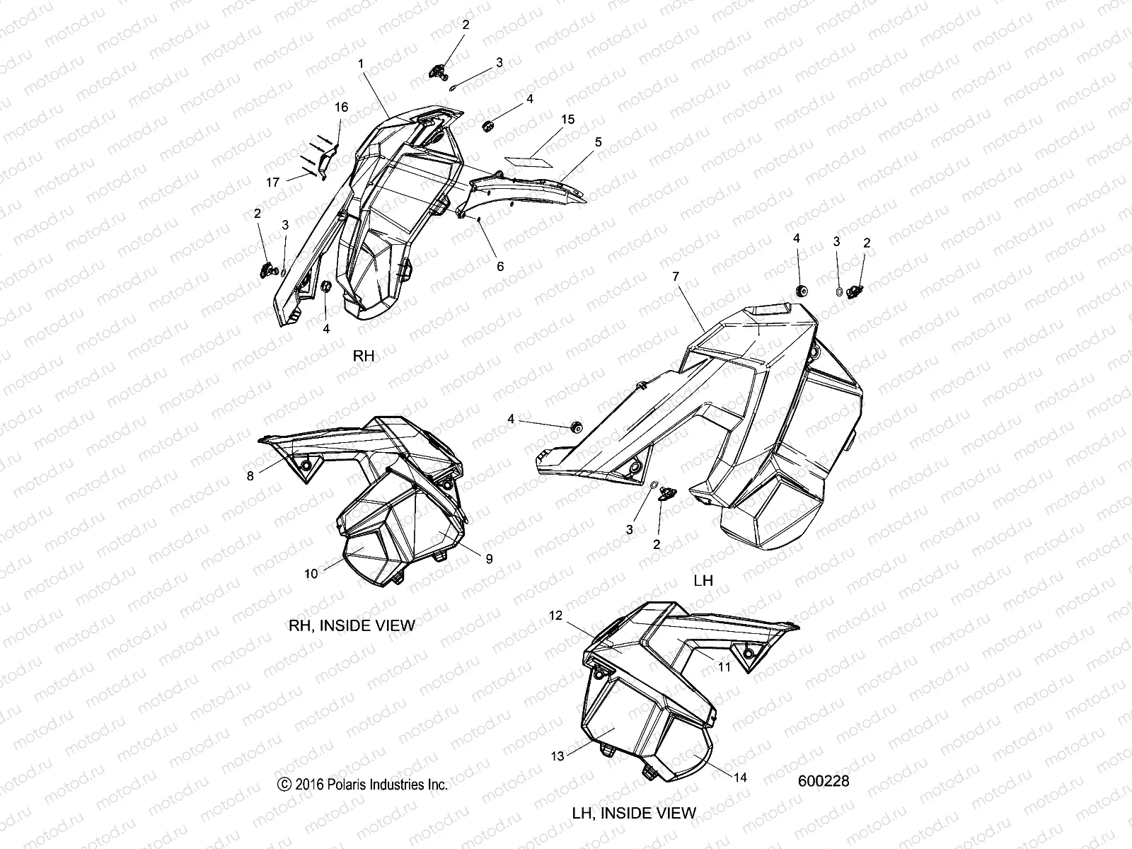 BODY | BODY, SIDE PANELS - S21EKL8RS ALL OPTIONS (600228)