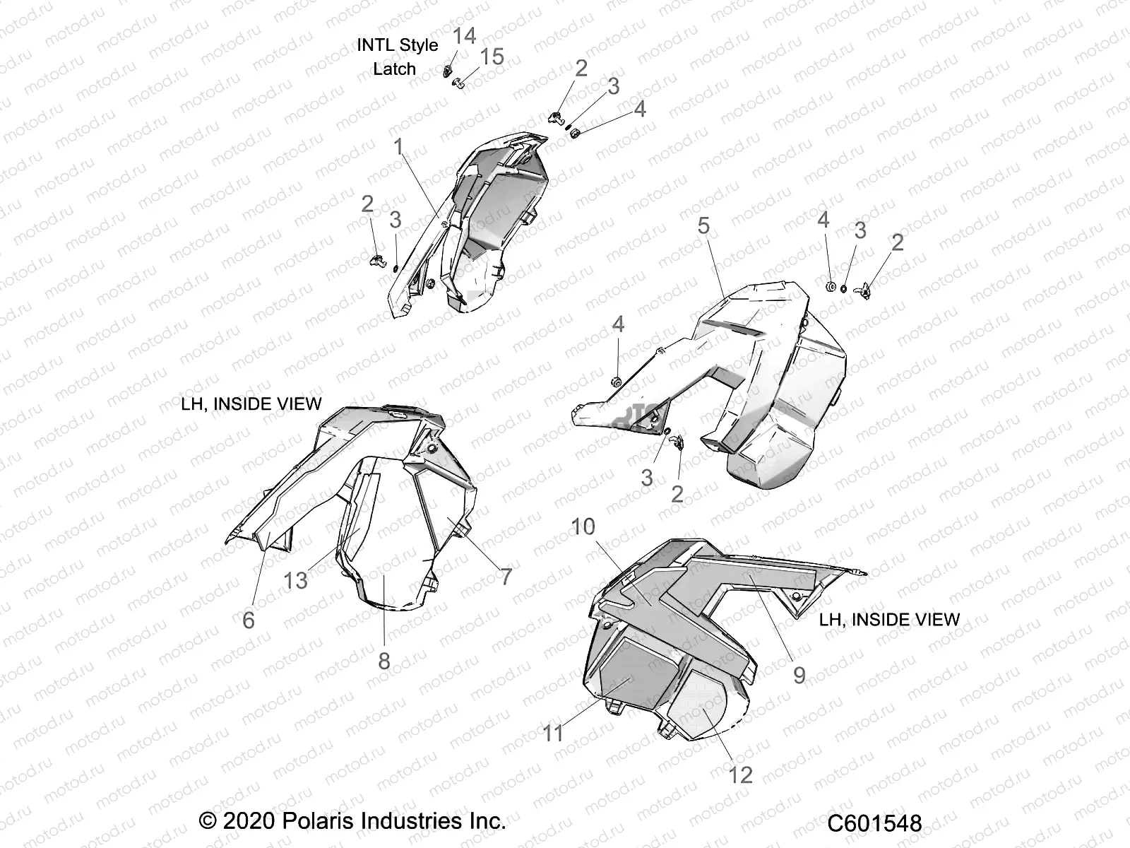 BODY | BODY, SIDE PANELS - S22EFD8RS/EFE8RS ALL OPTIONS (C601548)