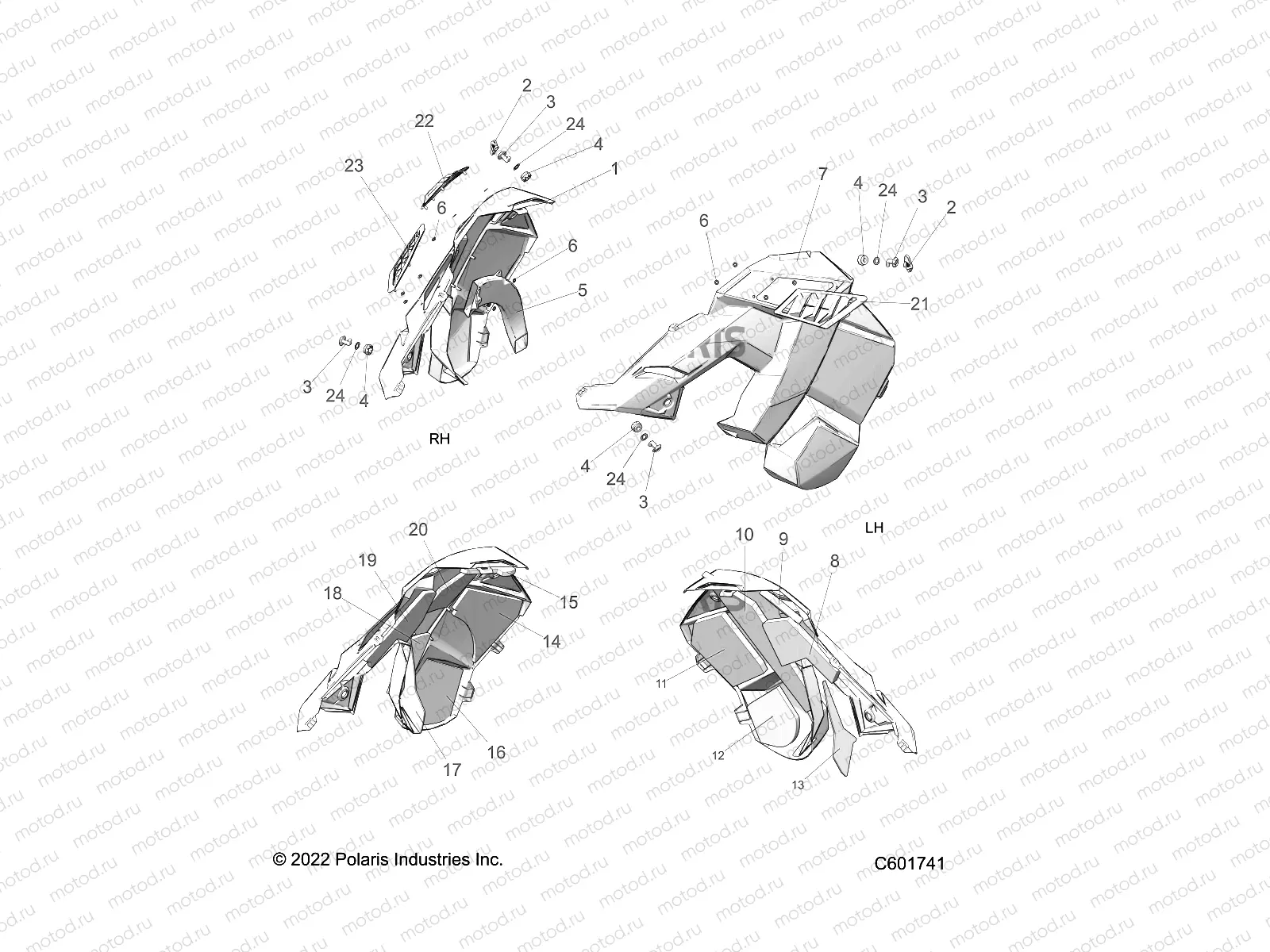 BODY | BODY, SIDE PANELS - S23FJE9FS/9FE ALL OPTIONS (C601741)