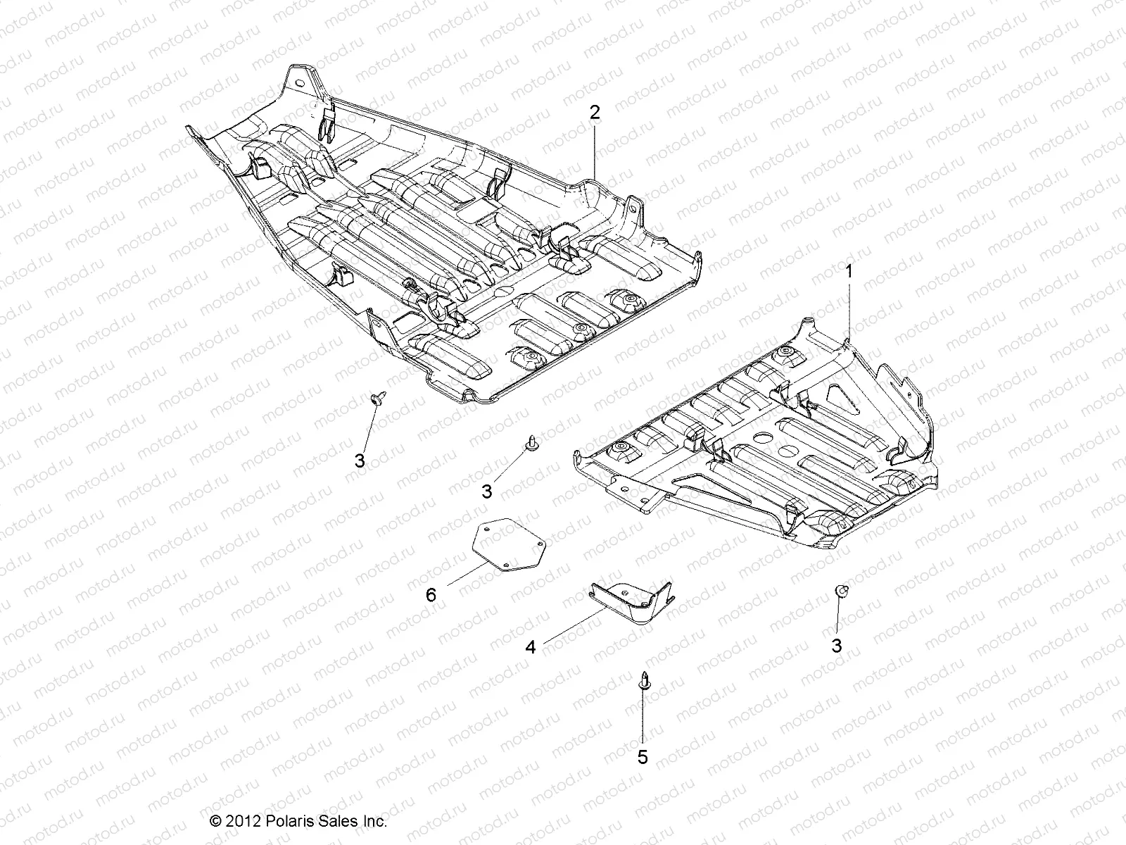 BODY | BODY, SKID PLATES - A13GH8EFK (49ATVSKIDPLATE13850SCRAM)