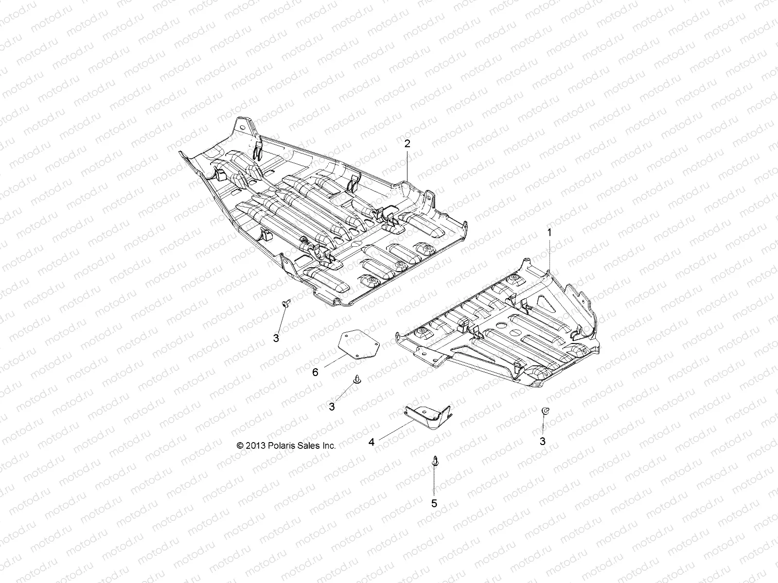 BODY | BODY, SKID PLATES - A15SVA85AD (49ATVSKIDPLATE14850SCRAM)