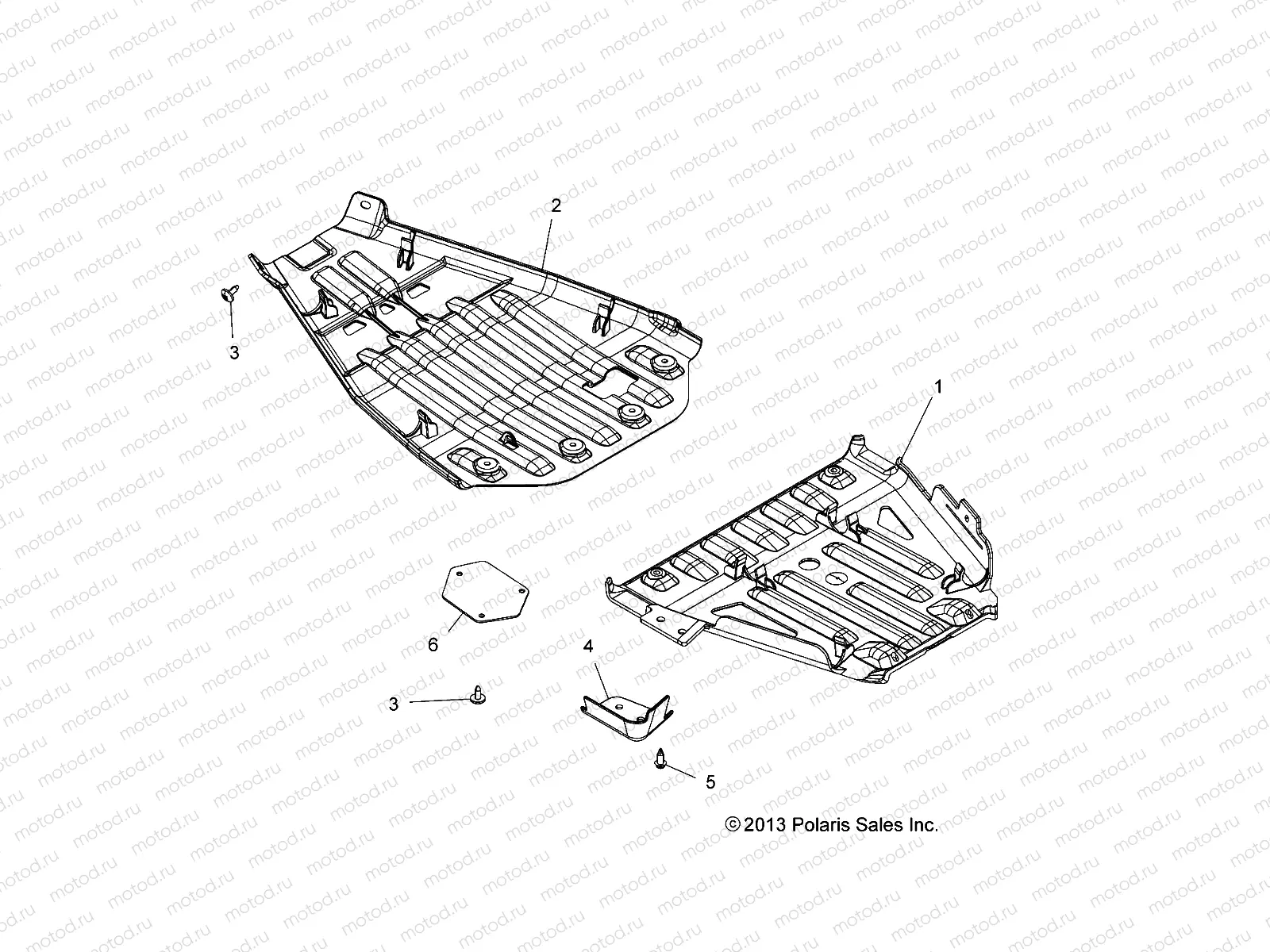 BODY | BODY, SKID PLATES - A16SYE85AS (49ATVSKIDPLATE15850TRG)