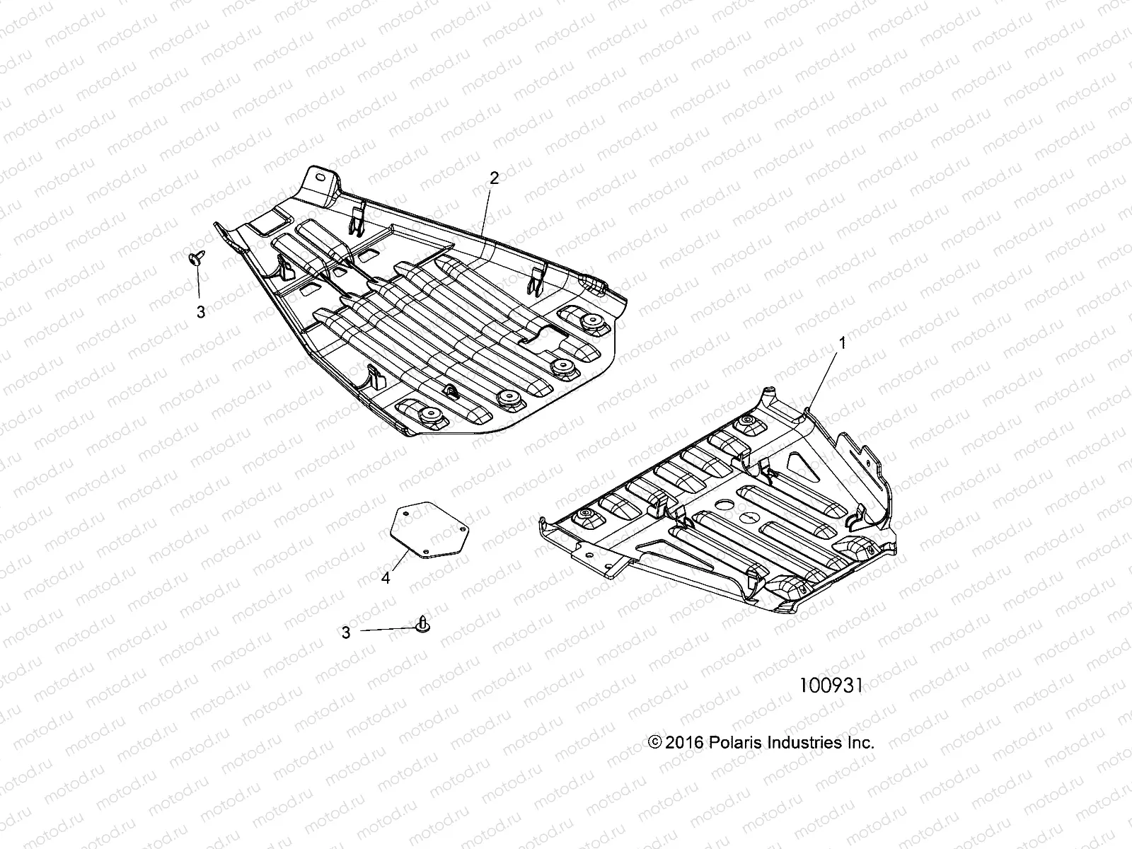 BODY | BODY, SKID PLATES - A18SXS95FR (100931)