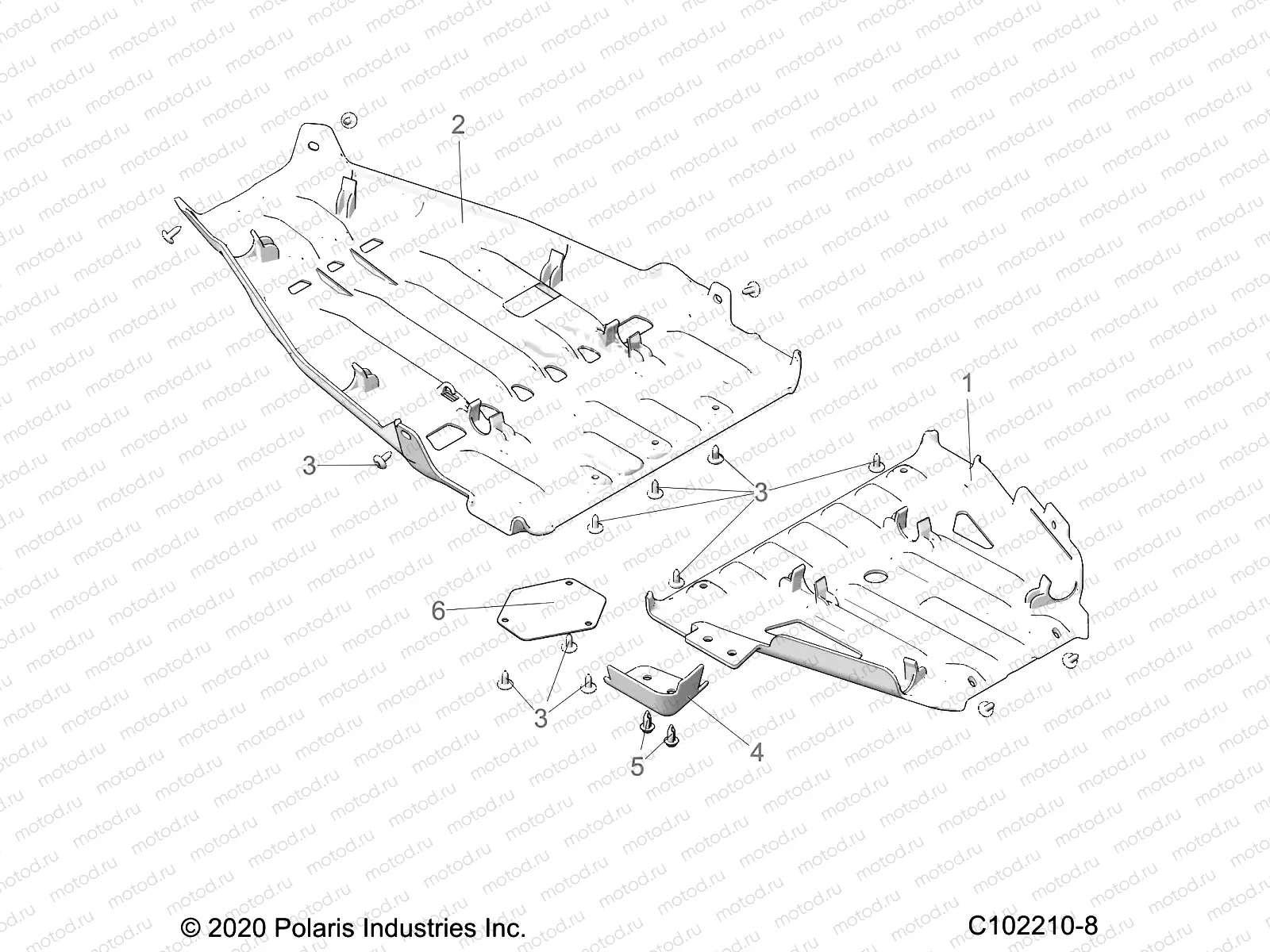 BODY | BODY, SKID PLATES - A22SXN85A4 (C102210-8)
