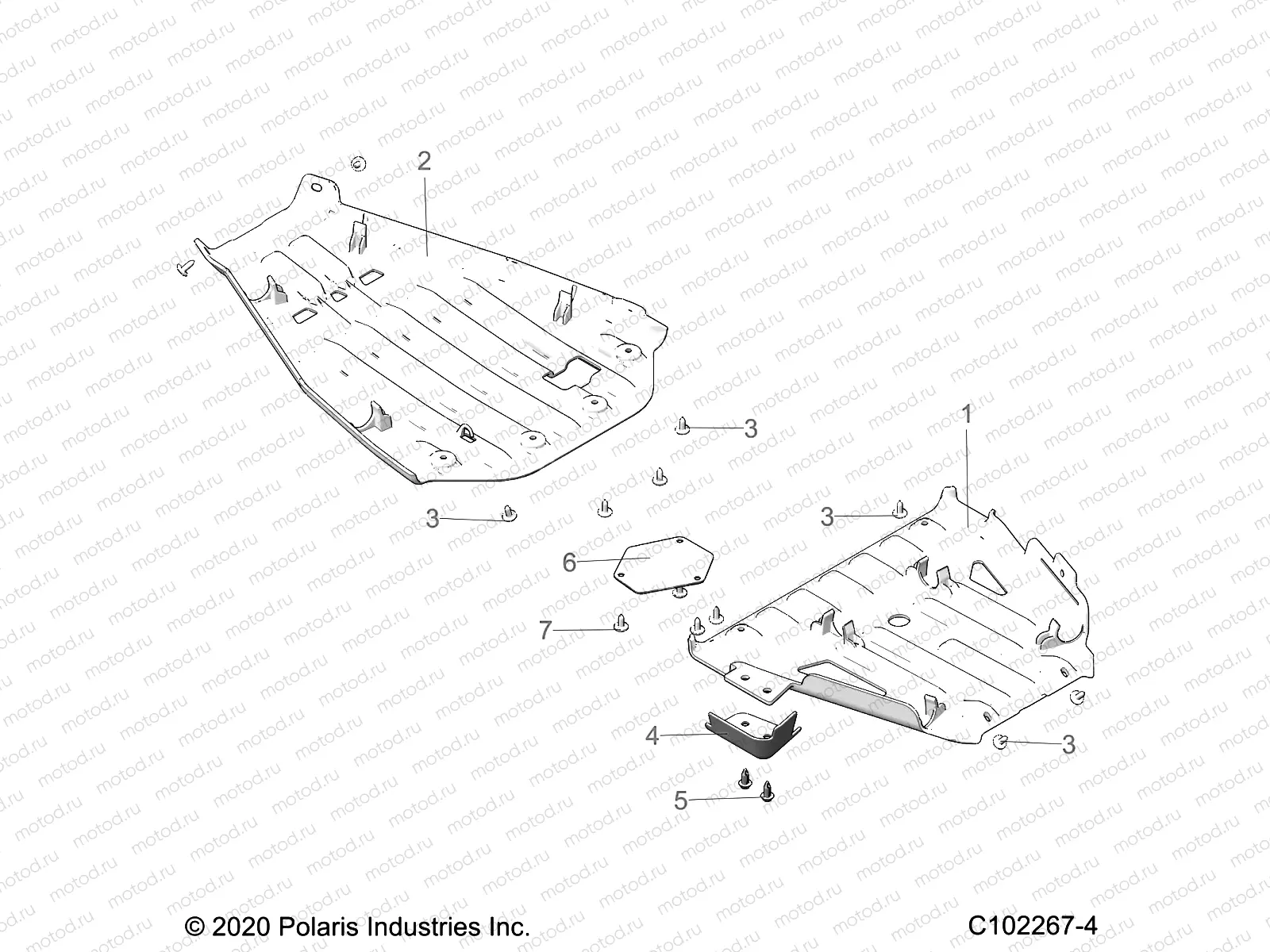 BODY | BODY, SKID PLATES - A23SYE85AP (C102267-4)