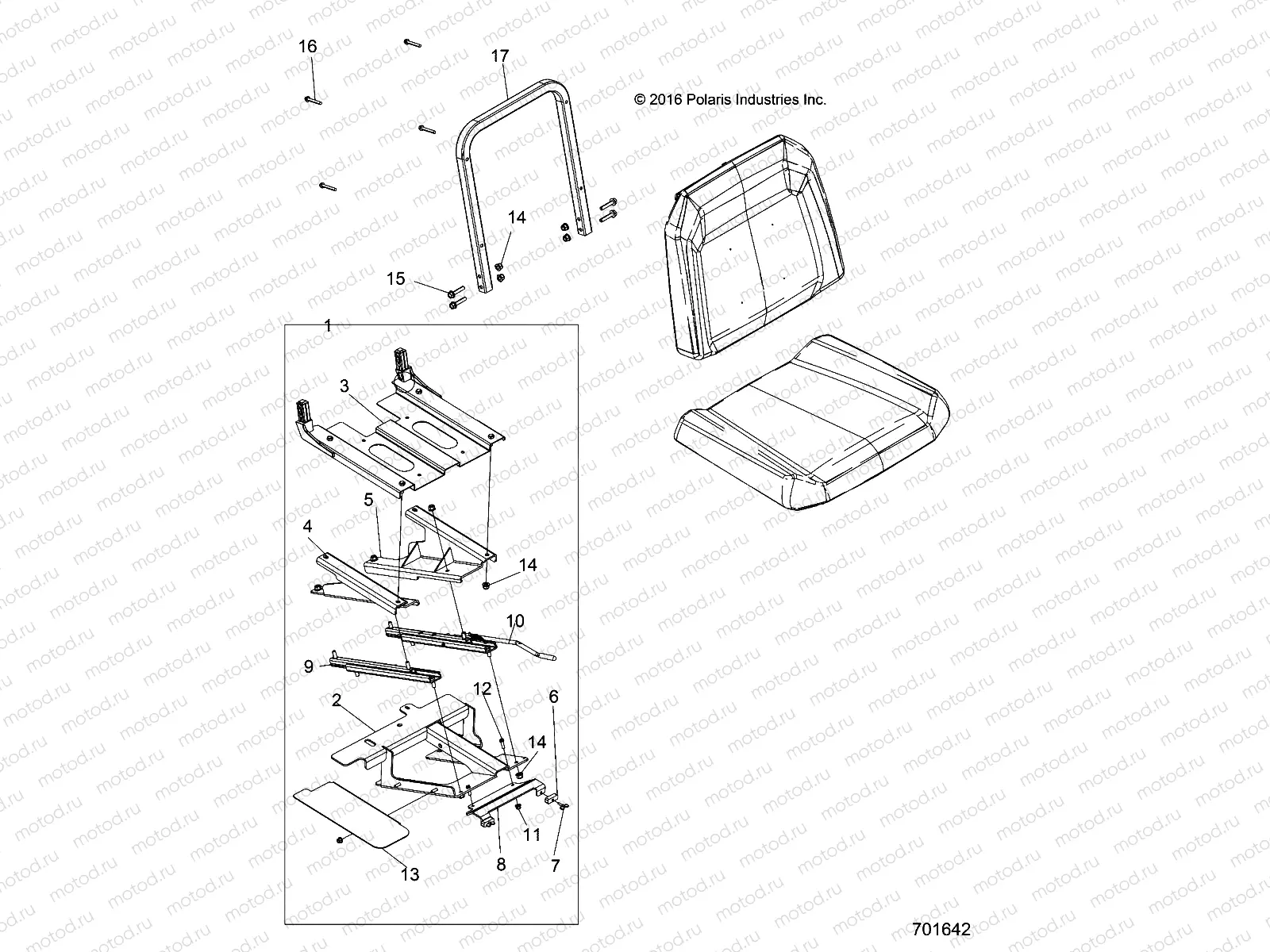BODY | BODY, SLIDER DRIVERS SEAT - R17RTSD1C1 (701642)