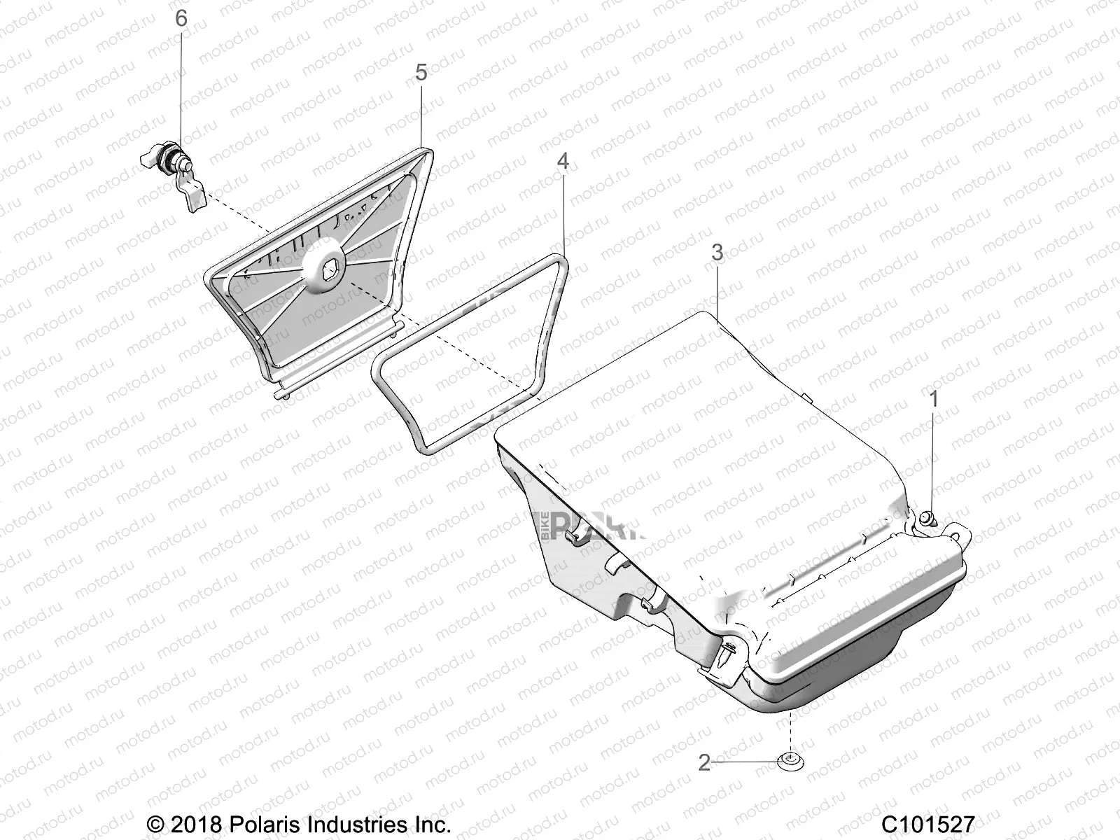 BODY | BODY, STORAGE BOX, REAR - A19SHS57CP (C101527)