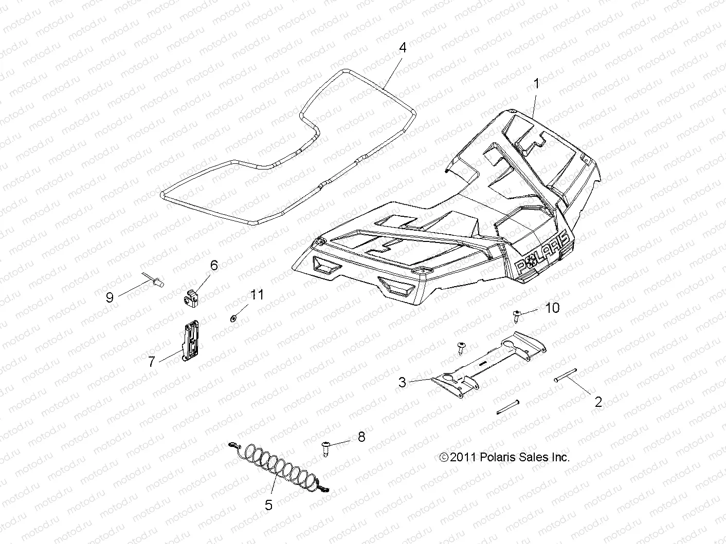 BODY | BODY, STORAGE, FRONT - A12MH46AF/AX/AZ (49ATVSTORAGE12SP6X6)