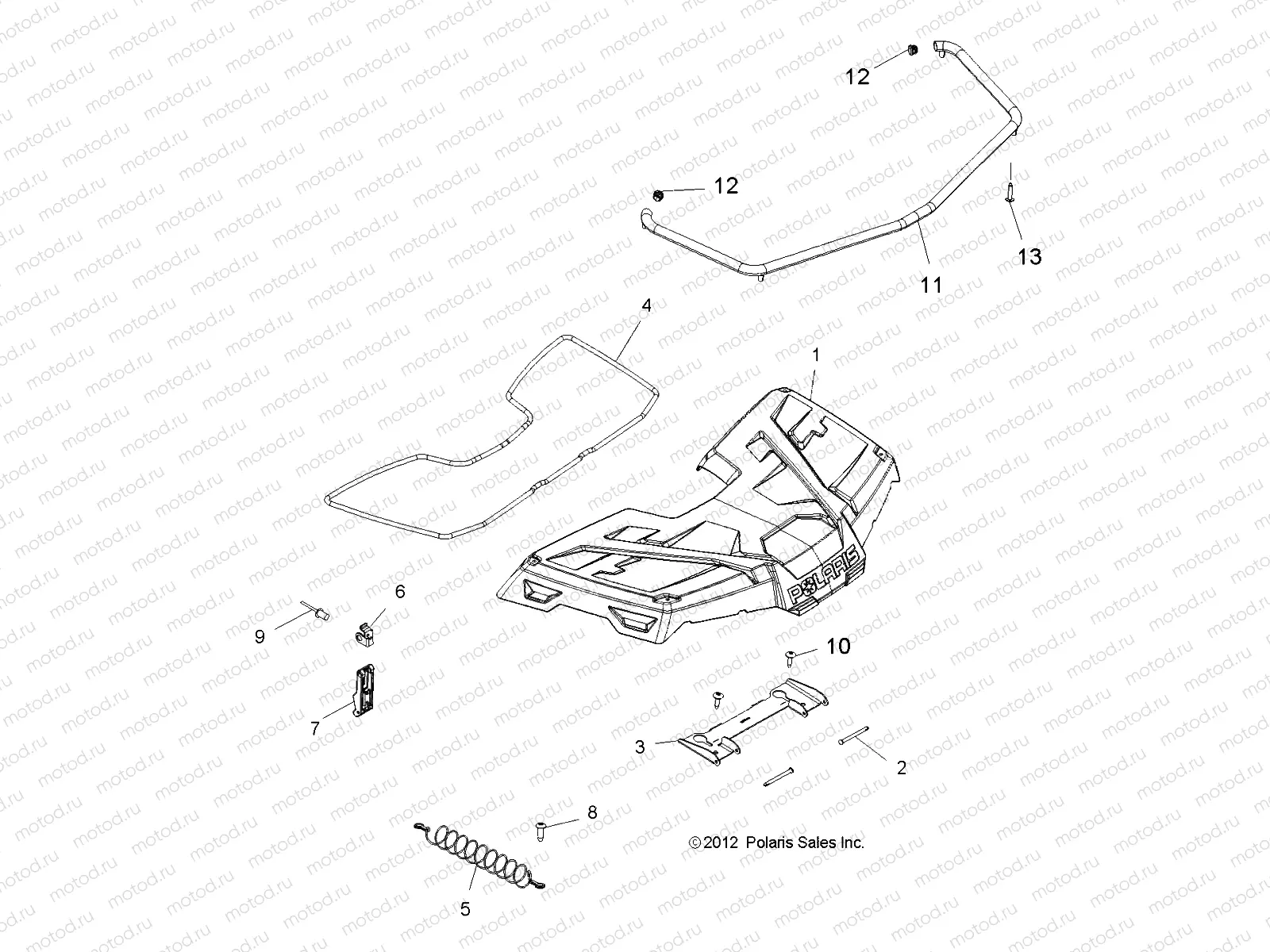BODY | BODY, STORAGE, FRONT - A13MH46AF/AX/MS46AX (49ATVSTORAGE13SP400)