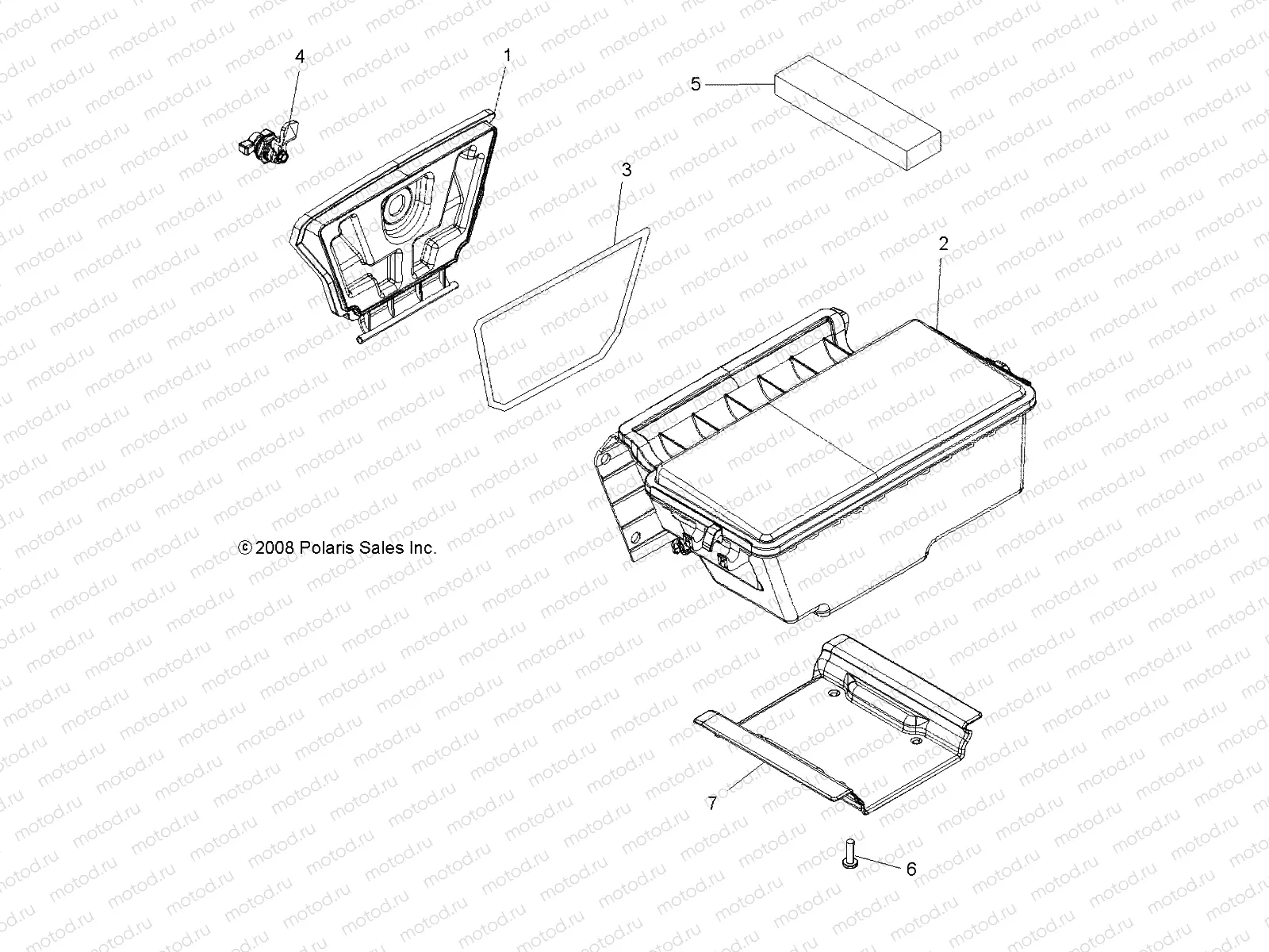 BODY | BODY, STORAGE, REAR - A09ZN55AL/AQ/AS/AT/AX (49ATVSTORAGERR09SPXP550)