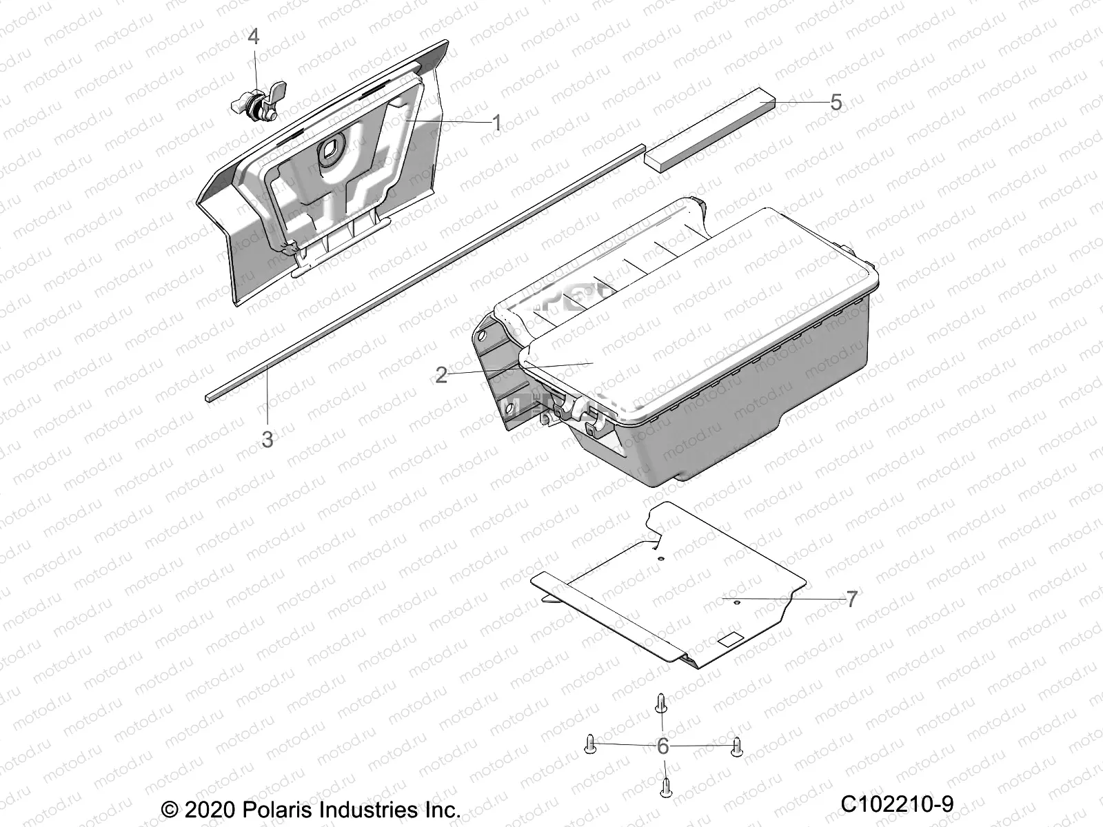 BODY | BODY, STORAGE, REAR - A21SXM95AG/CAG (C102210-9)