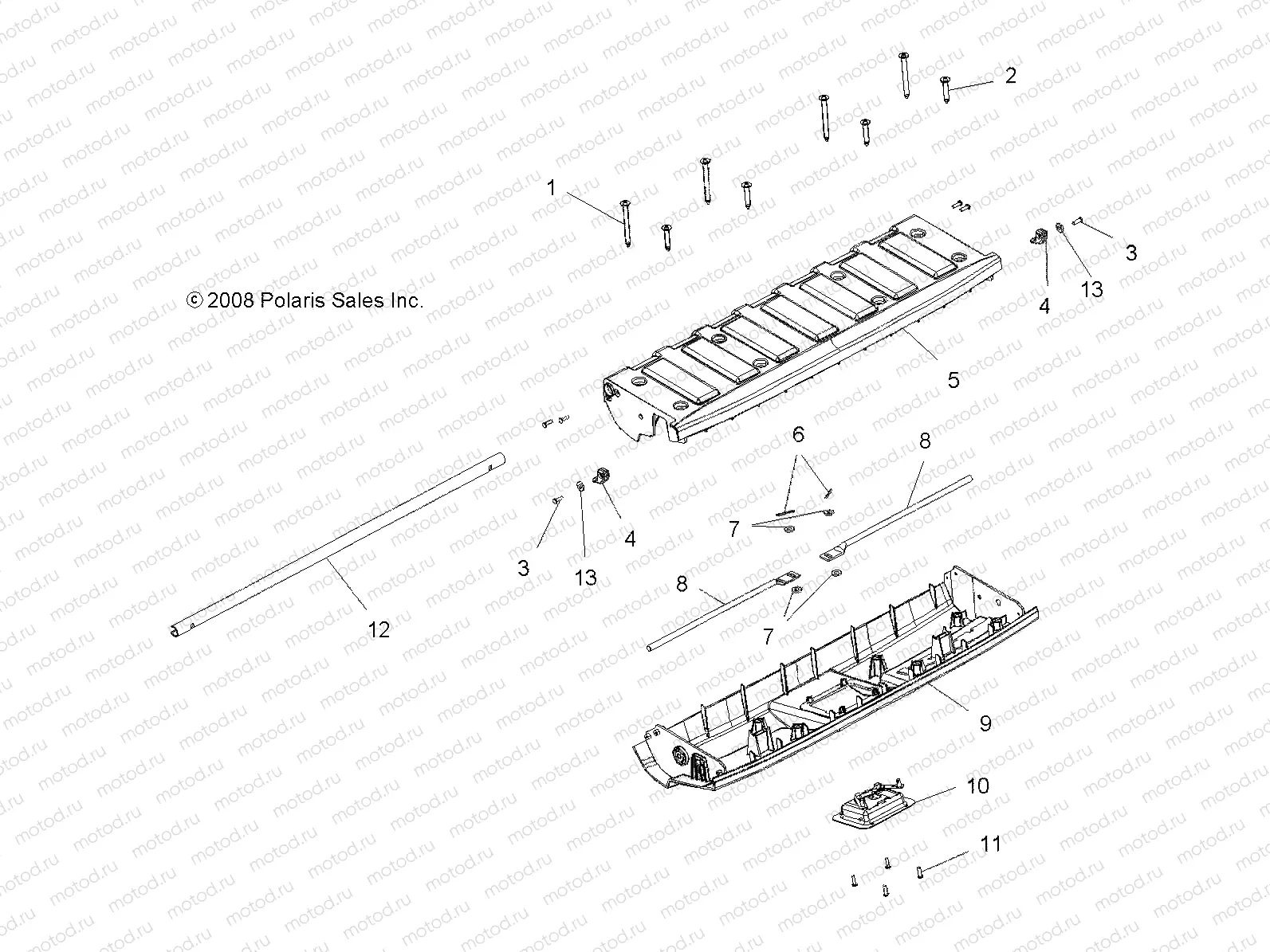 BODY | BODY, TAILGATE - A10TN55AL/AX (49ATVTAILGATEMTG09SPX25)