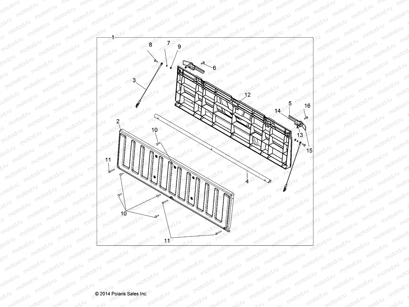 BODY | BODY, TAILGATE ASM. - R16RMA57F1/N1/EFH/SF1/2N1 (49RGRTAILGATE15570)