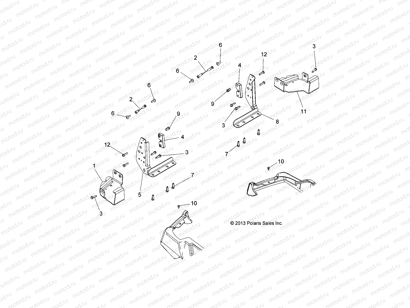 BODY | BODY, TAILGATE BRACKETS - A14MX5ETH (49ATVTAILGATEMTG14570UTE)