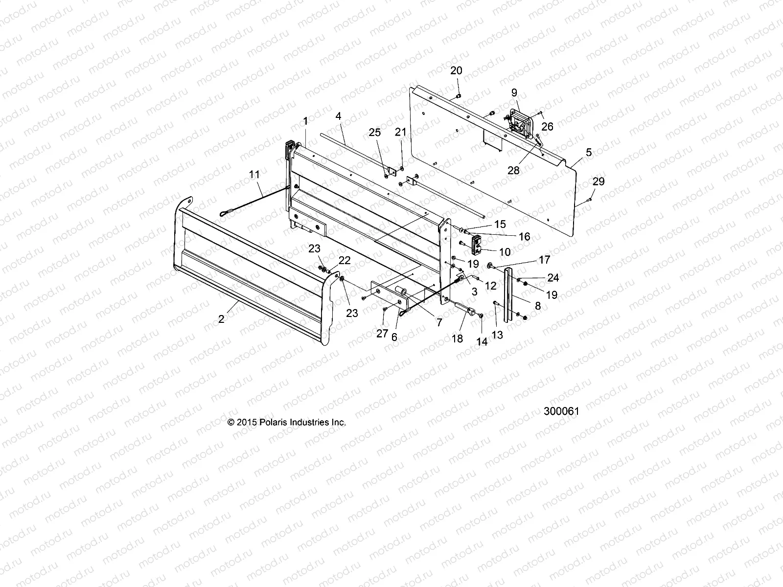 BODY | BODY, TAILGATE, RAMP - L18G2D