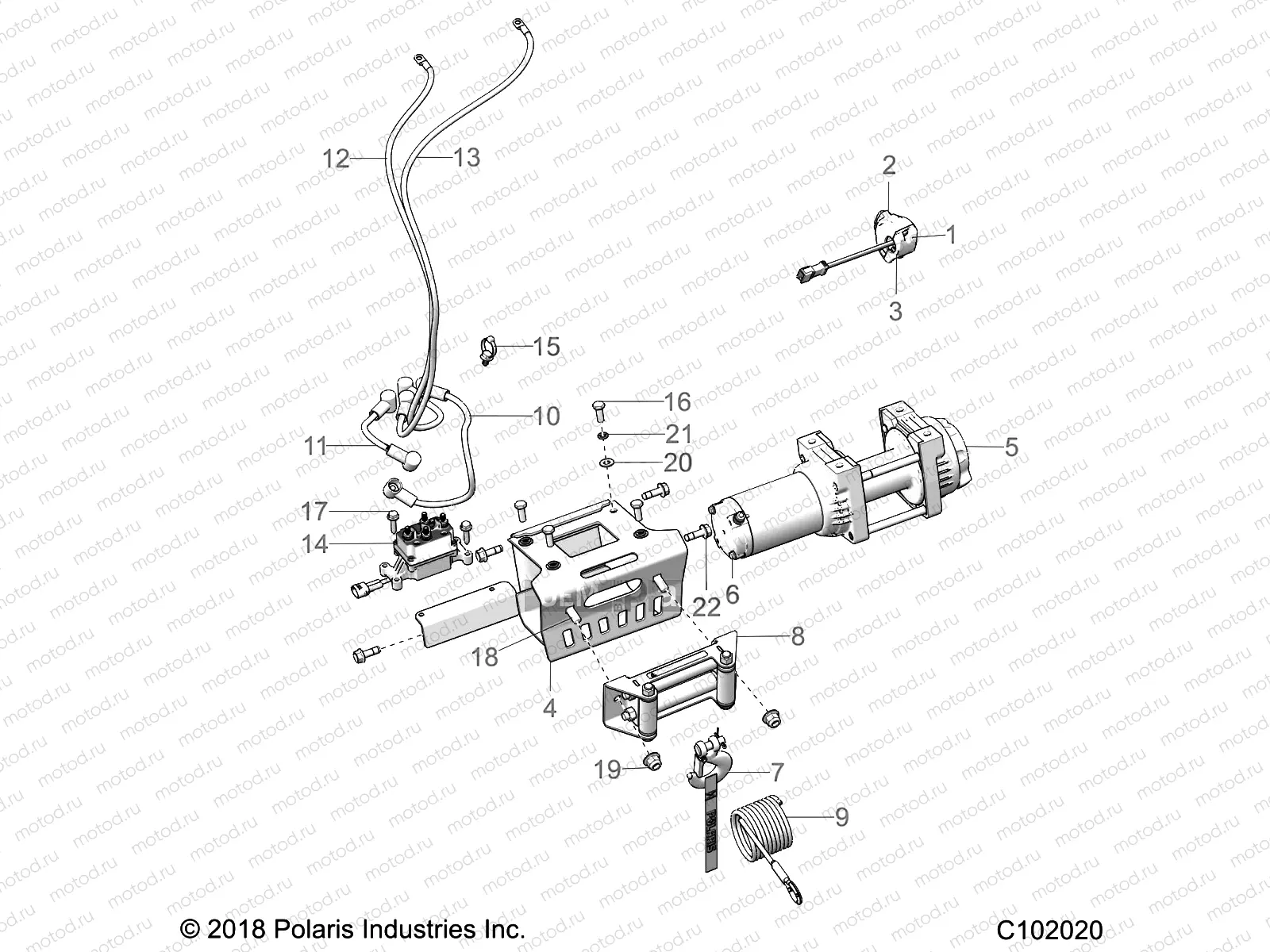 BODY | BODY, WINCH - A21SXV85A9/AF/AP/CAF (C102020)