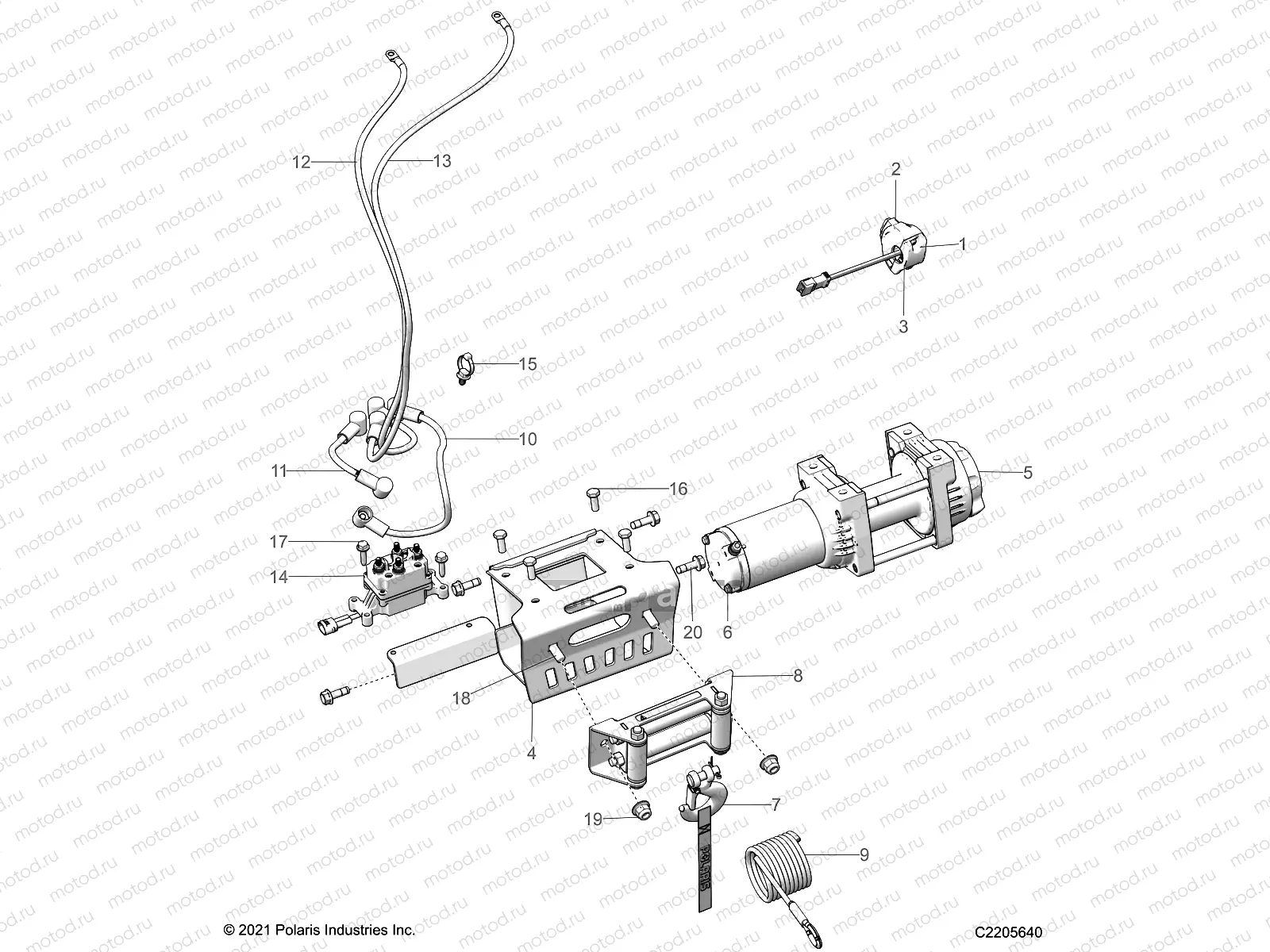BODY | BODY, WINCH - A22SXZ85A9/AF/AX (C2205640)