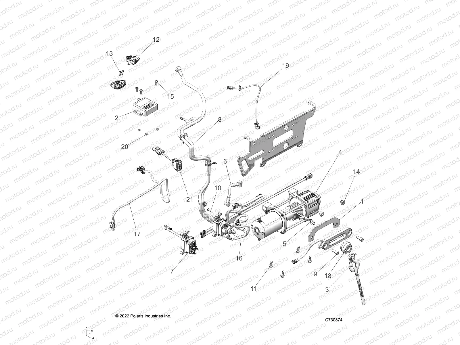 BODY | BODY, WINCH - R22RRB99AZ/BZ (C730144)