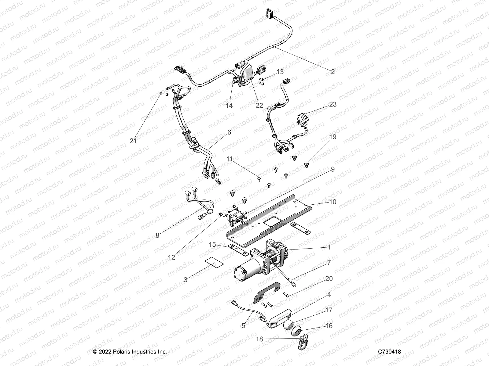 BODY | BODY, WINCH - R23MAS57CK (C730418)