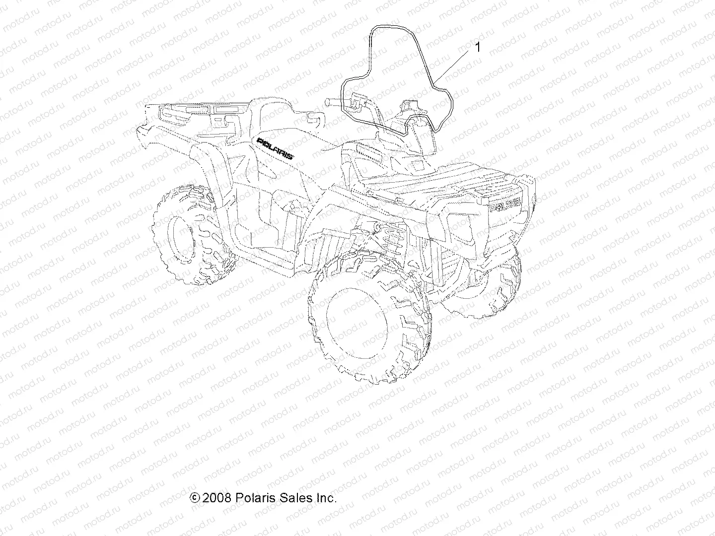 BODY | BODY, WINDSHIELD - A09TN76AL (49ATVWINDSHIELD09SPX2800)