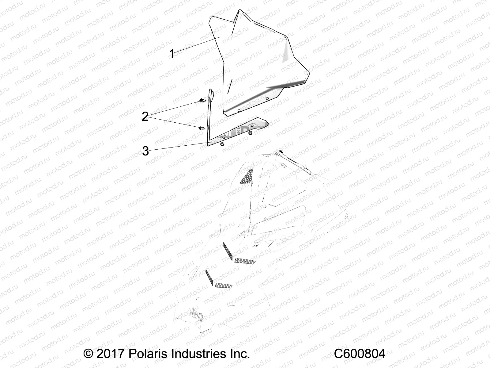BODY | BODY, WINDSHIELD - S22EDB6PSL (C600804)