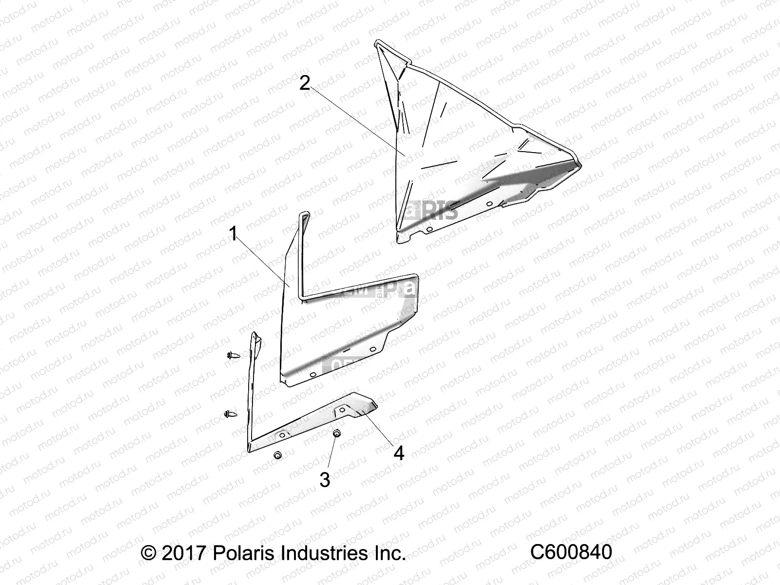 BODY | BODY, WINDSHIELD - S22EGE8RS/D8RS ALL OPTIONS (C600840)