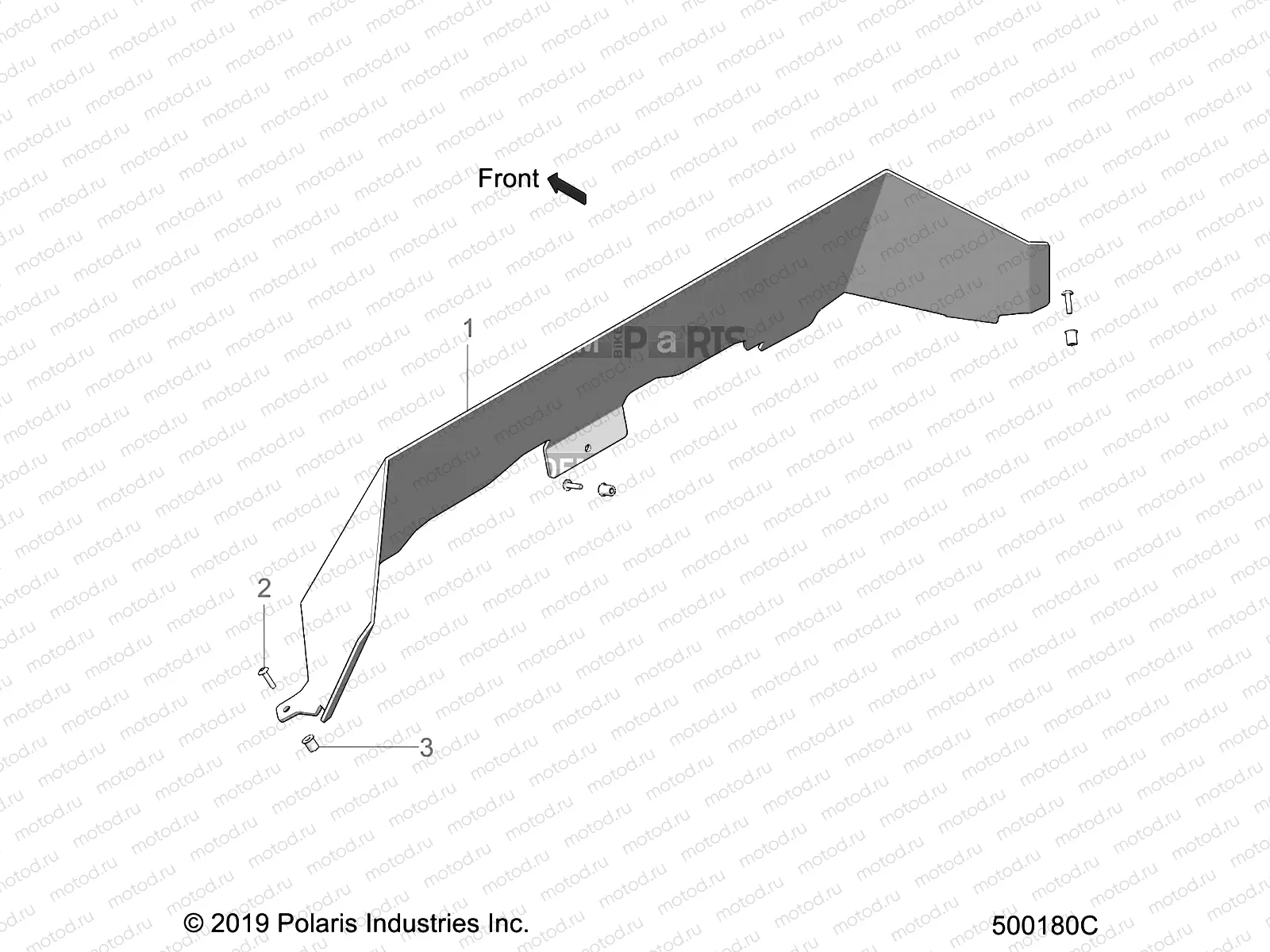 BODY | BODY, WINDSHIELD (USA) - T21AARGB USA ONLY (500180C)