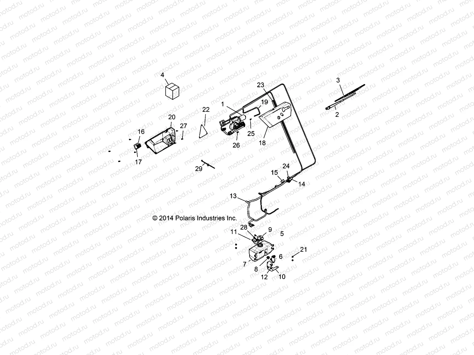 BODY | BODY, WINDSHIELD WIPER - R141D9JDA/2D9JDA (49BOBCATWINDSHIELD14WIPER)