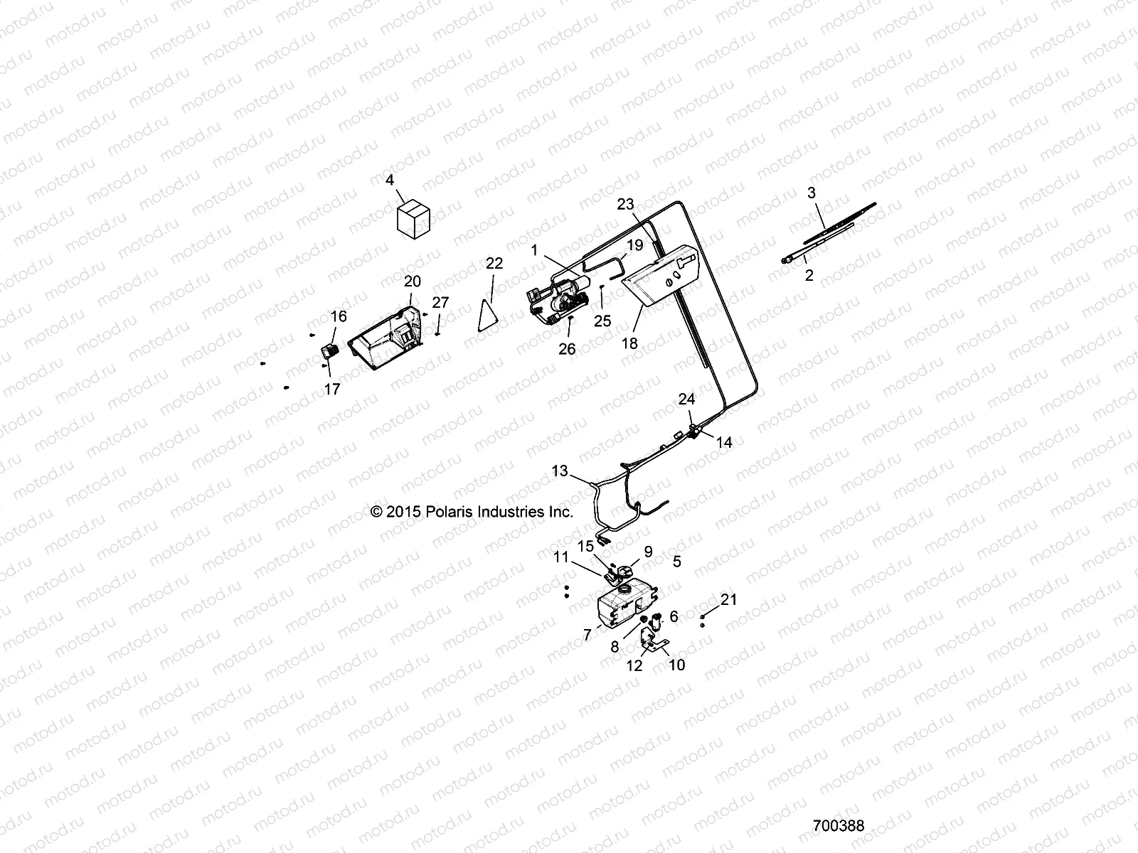 BODY | BODY, WINDSHIELD WIPER - R16RTU87AS/BS (700388)
