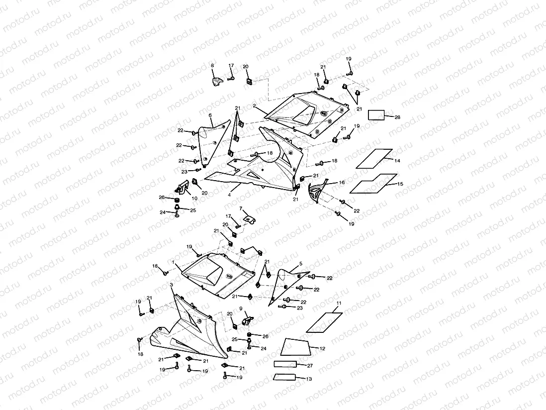 Bodywork - Lower Fairings