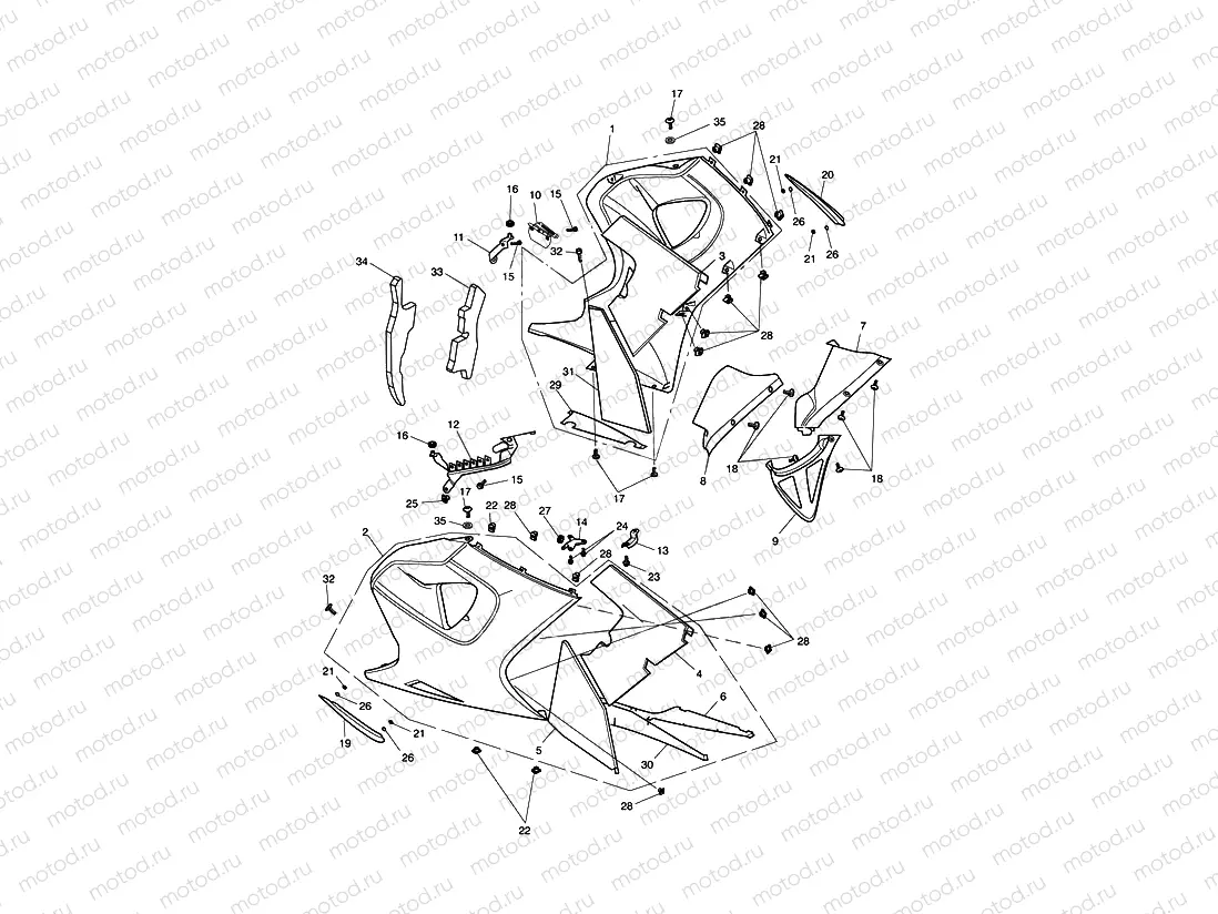 Bodywork - Lower Fairings