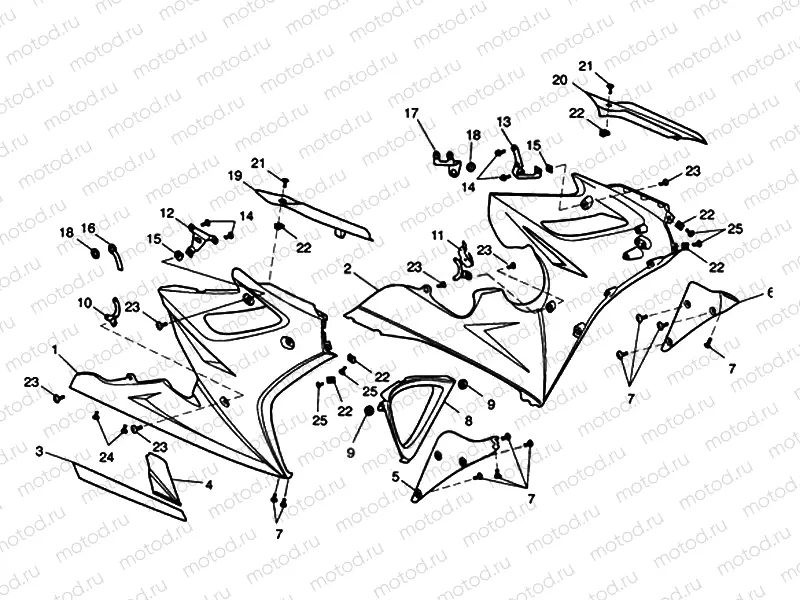 Bodywork - Side Fairings