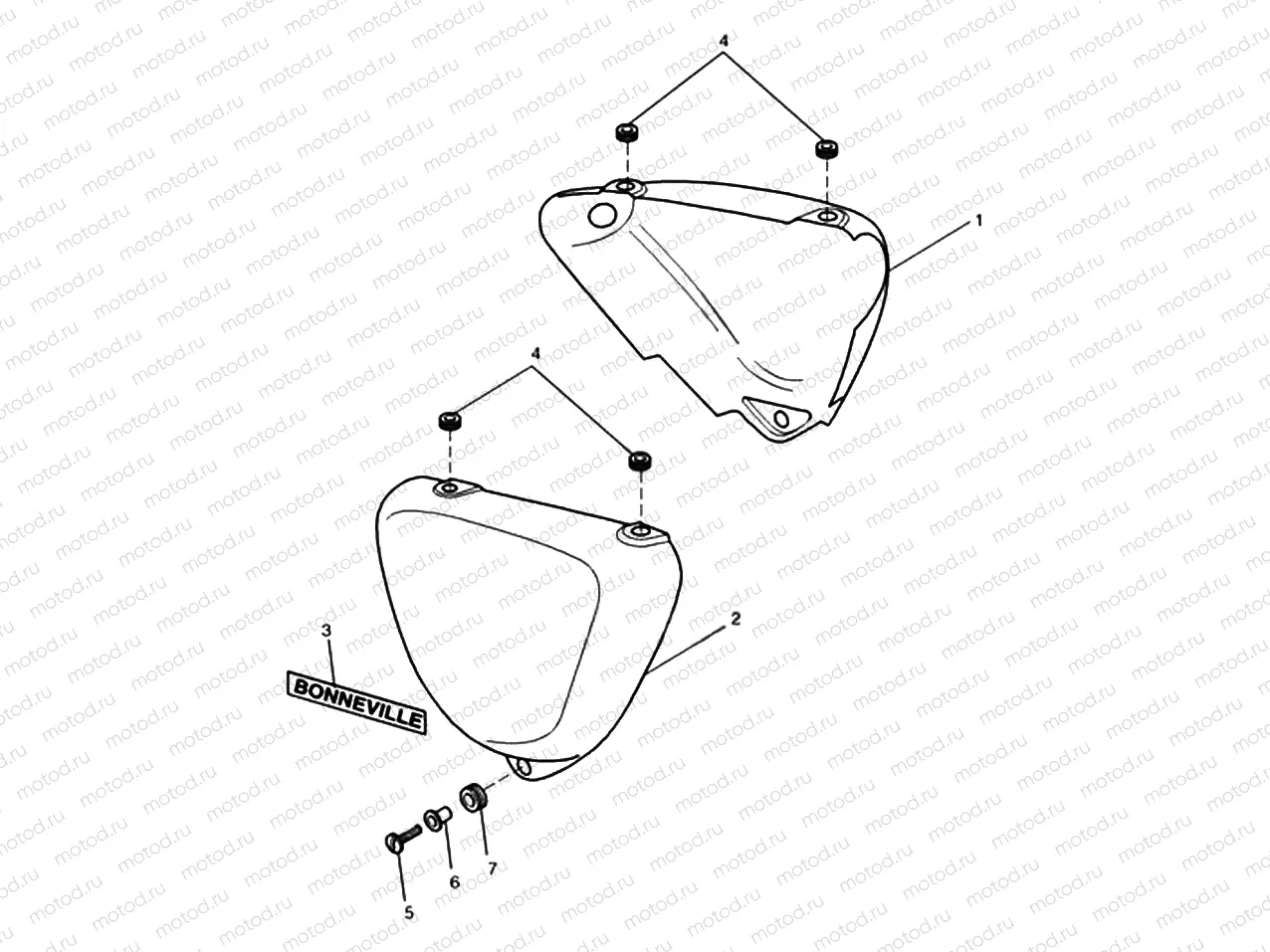 Bodywork Side Panels - Bonnevill