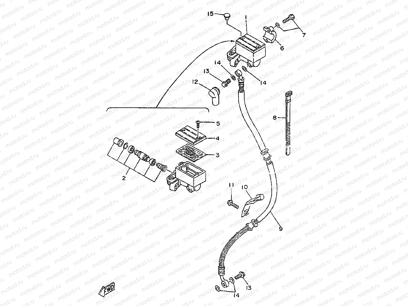 BOMBA DE FRENO DELANTERA