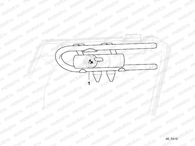 Bow-type lock installation set