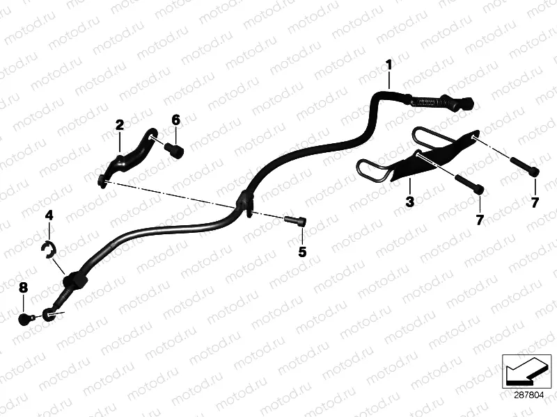 Bowden cable for parking brake