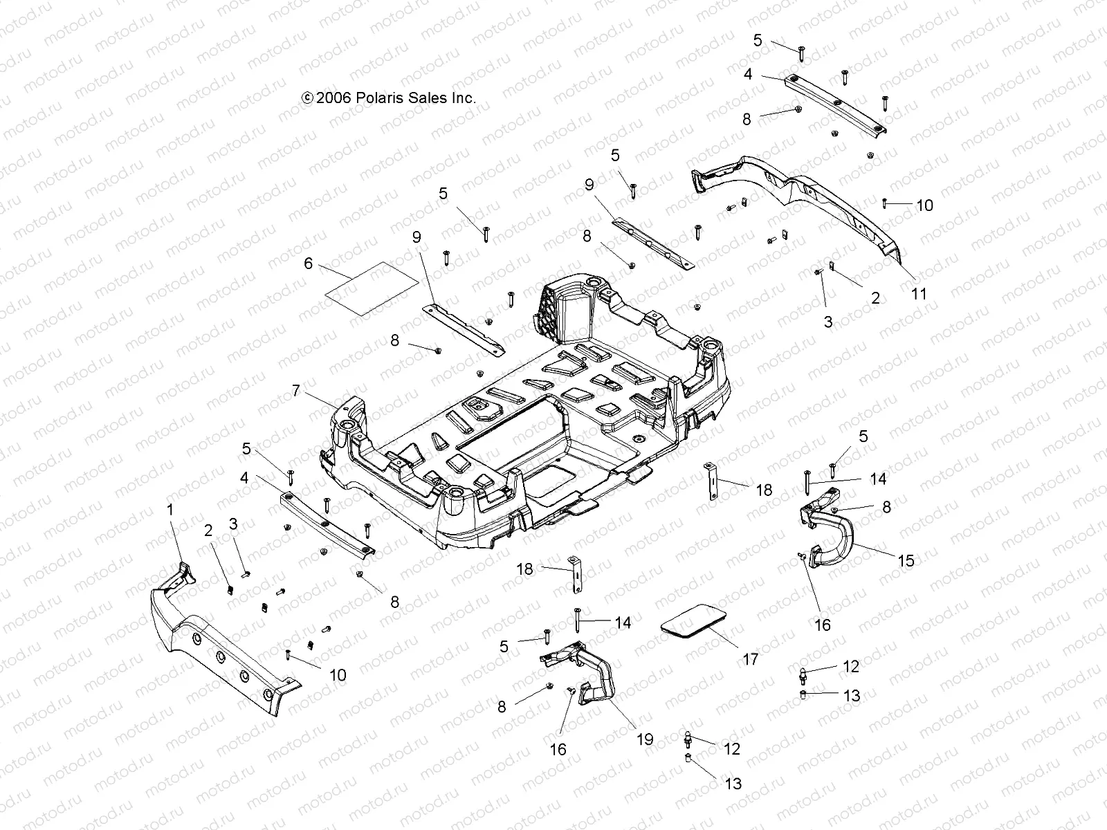 BOX | BOX, REAR - A07TH76AU/TN76AF/AL/AU (49ATVBOXRRX2500EFI)