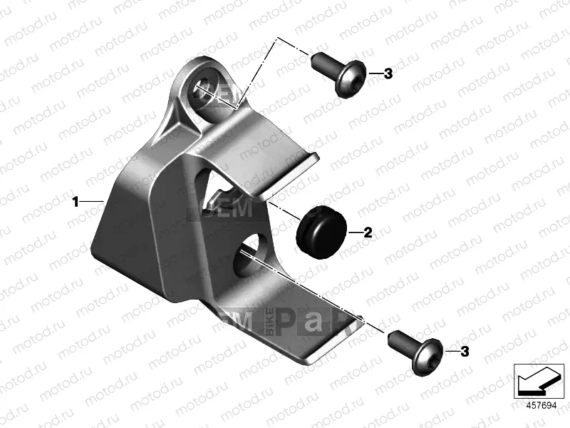 BRACKET FOR INTAKE-AIR DUCT