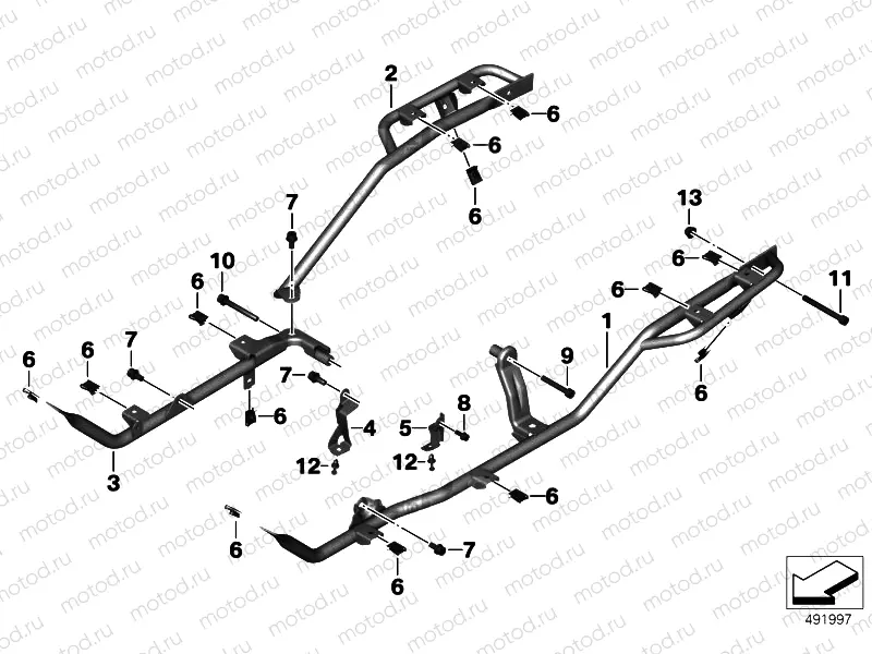 Bracket for running board