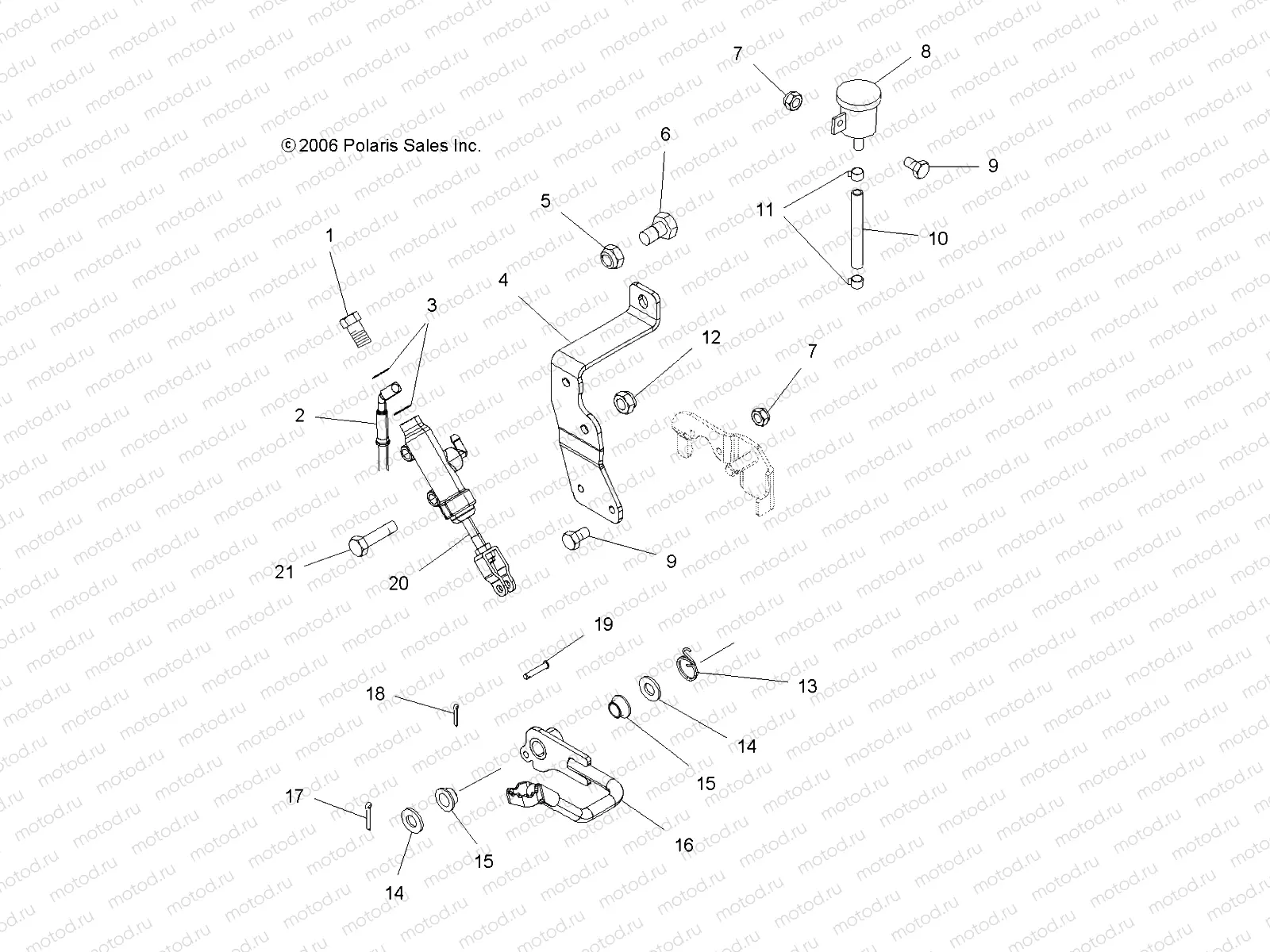 BRAKE | BRAKE, FOOT - A07MH50FC (49ATVBRAKEFOOT075EFIIN)