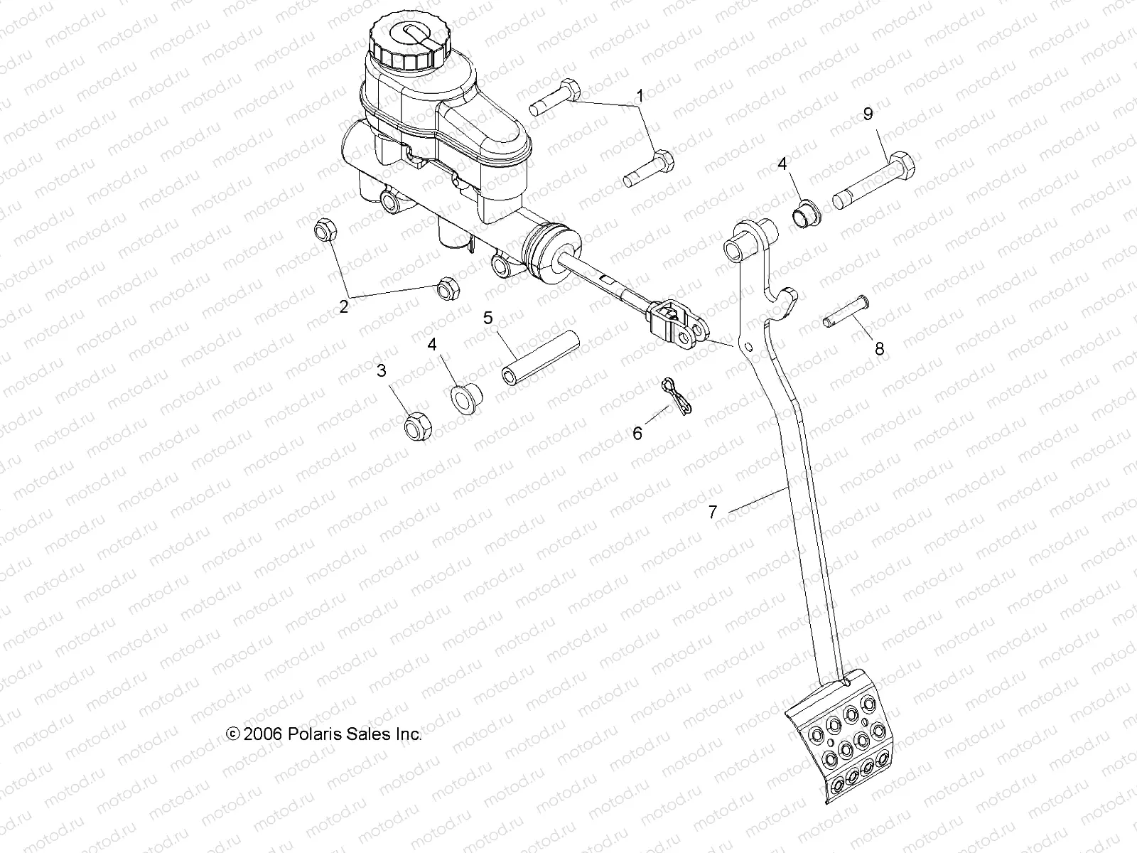 BRAKE | BRAKE, FOOT - R07RH50AF/AR/AT (49RGRBRAKEFOOT07500)