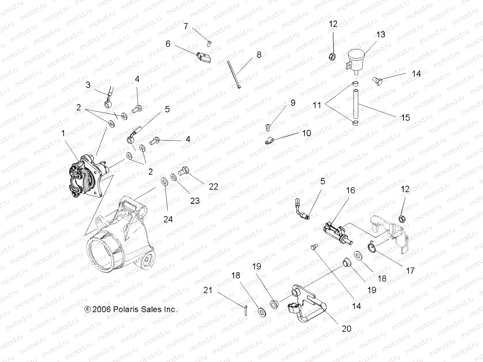 BRAKE | BRAKE, FOOTand FOOT PEDAL - A07MH46AA/AZ (49ATVBRAKERRSP450)