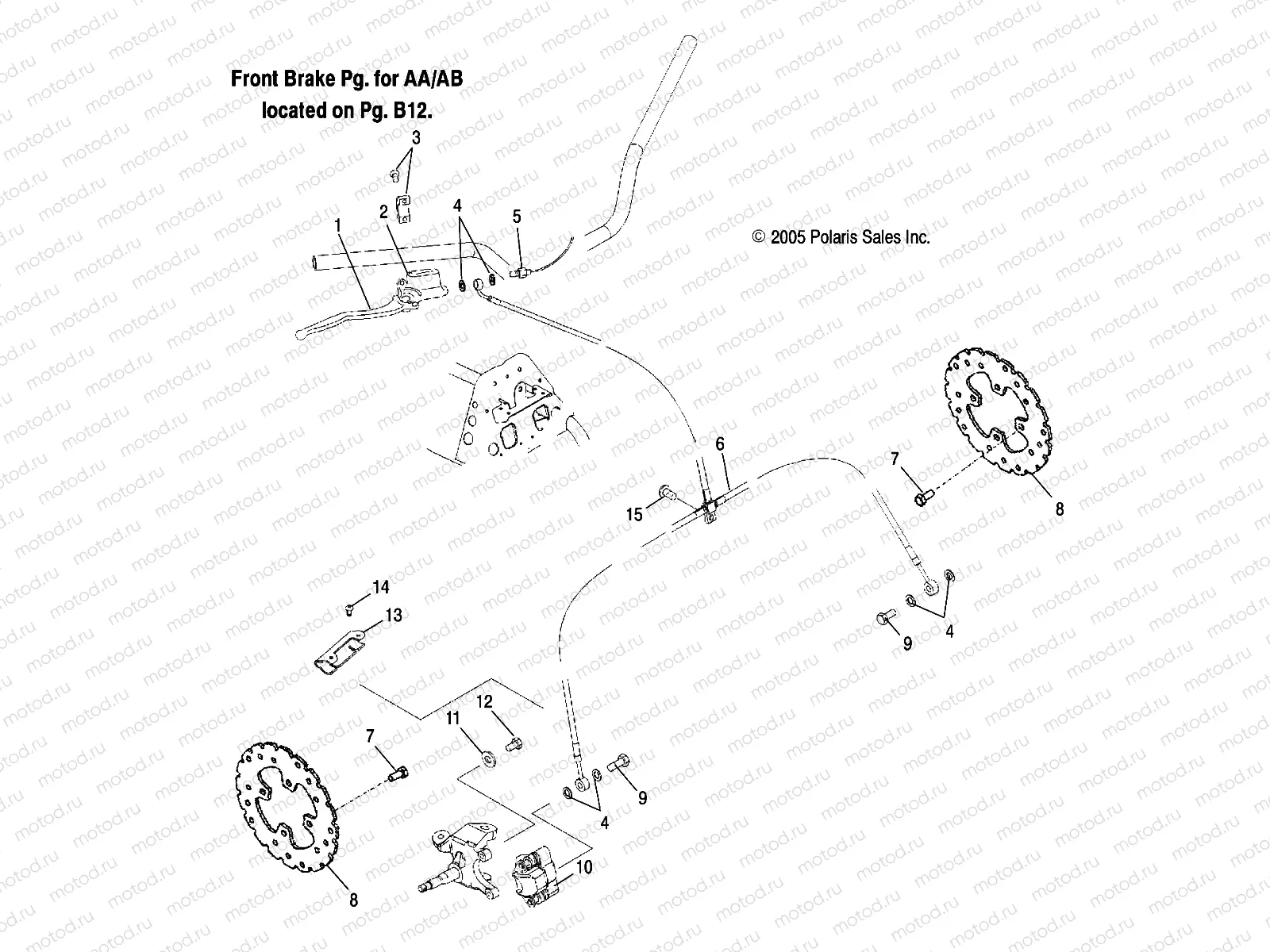 BRAKE | BRAKE, FRONT (AC)(AD) - A05PB20AC/AD (4999659965C07)