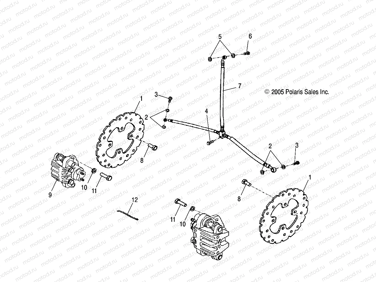 BRAKE | BRAKE, FRONT (EC)(ED) - A05PB20EC/ED (4999202509920250B14)
