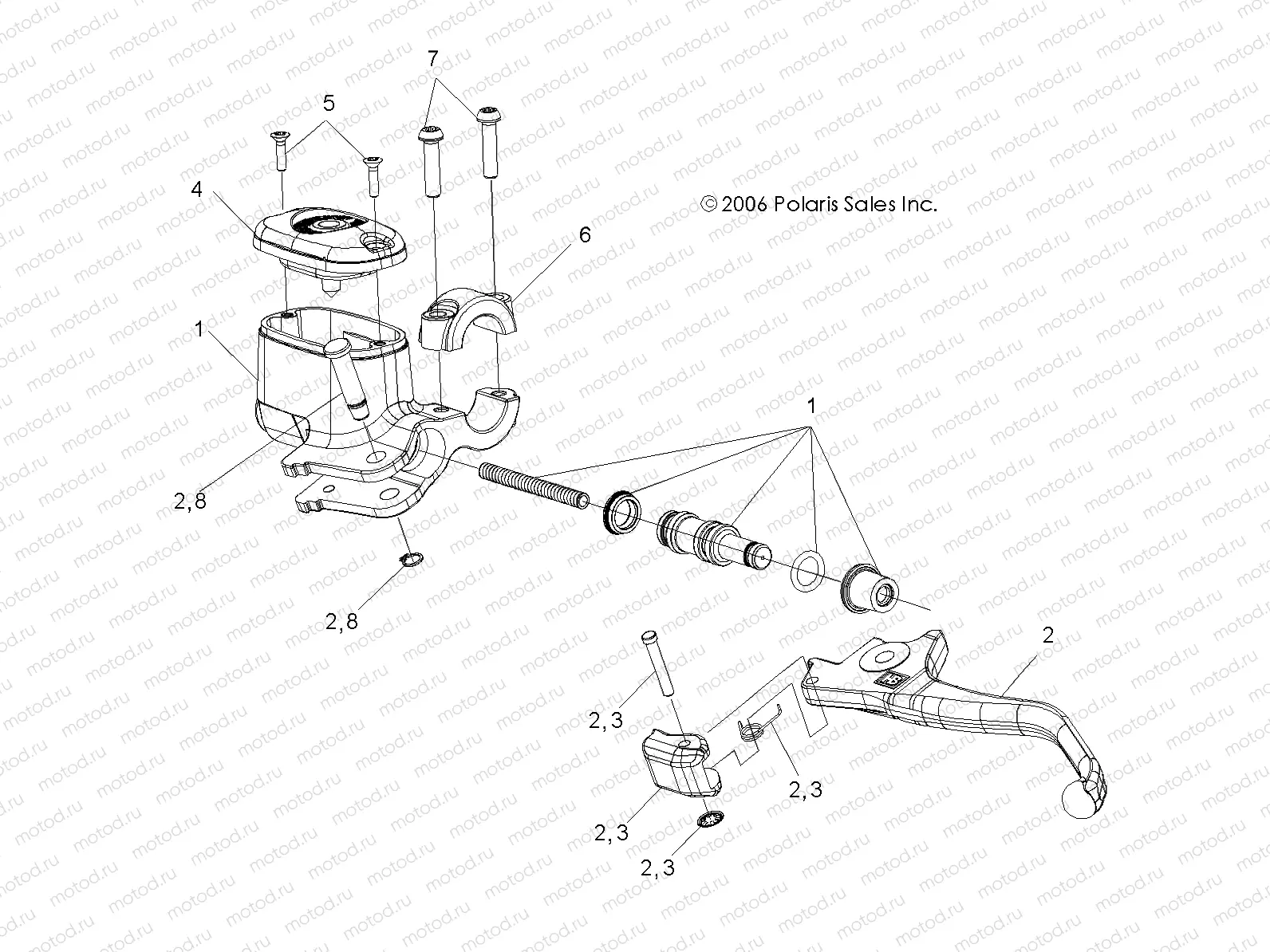 BRAKE | BRAKE, HAND - A07MH68AX/AY/AZ (49ATVMCLHSP450)