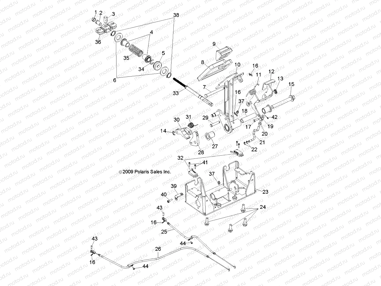 BRAKE | BRAKE, PEDAL - L10AA08PA/PB/PC (49LEVBRAKEPDL10BSTN)