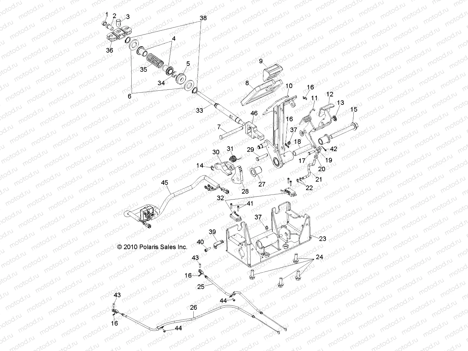 BRAKE | BRAKE, PEDAL - L11AB08/AA08 ALL OPTIONS (49LEVBRAKEPDL11BRZ)
